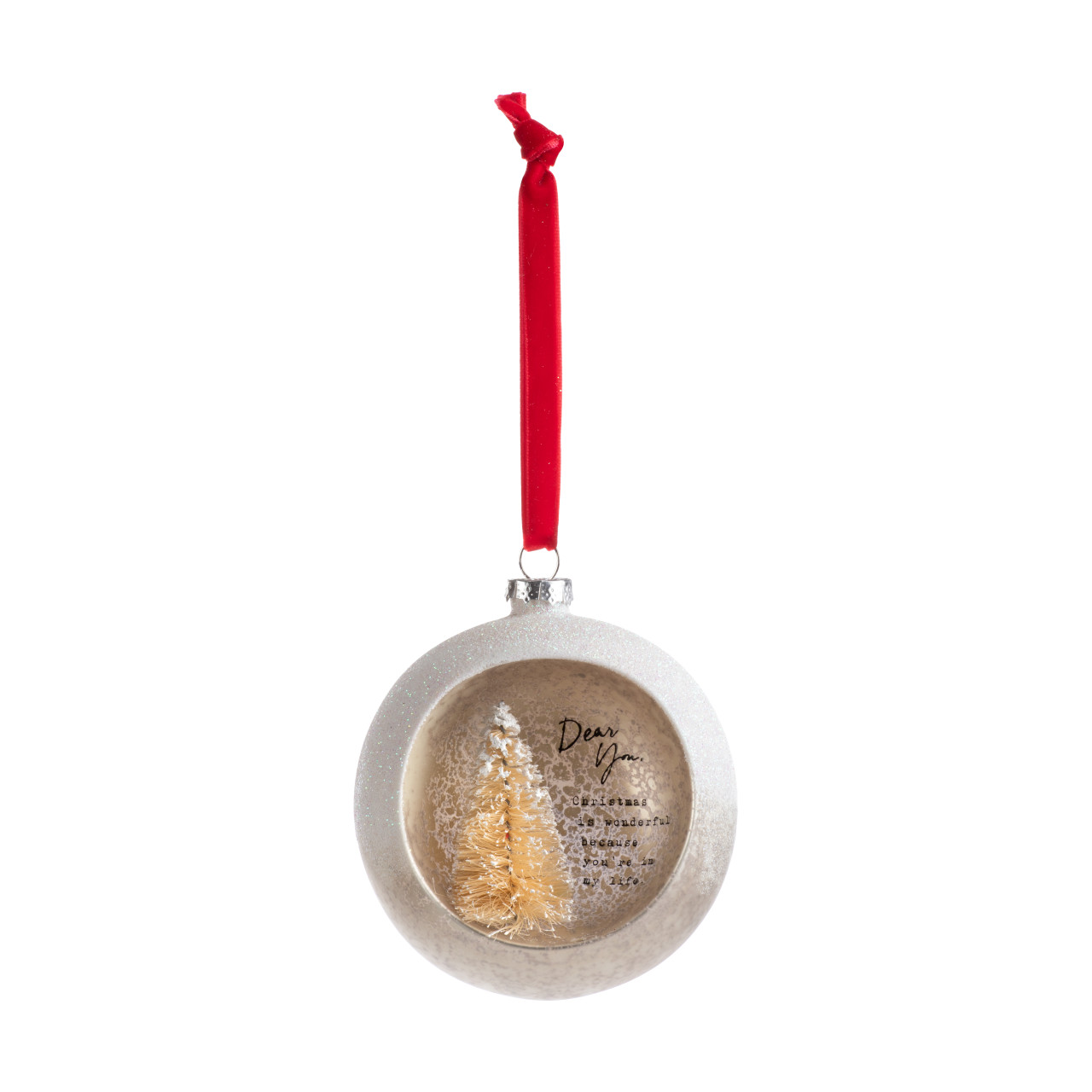 Dear You Cloche Ornament - Christmas thumbnail