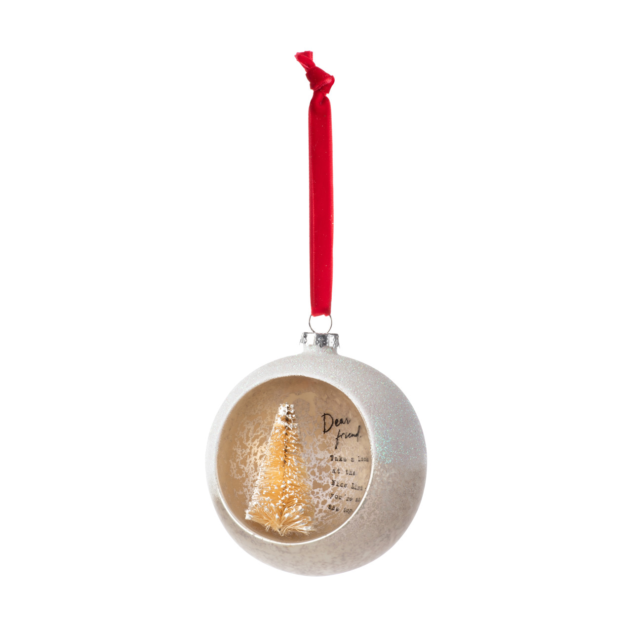 Dear You Cloche Ornament - Friend thumbnail