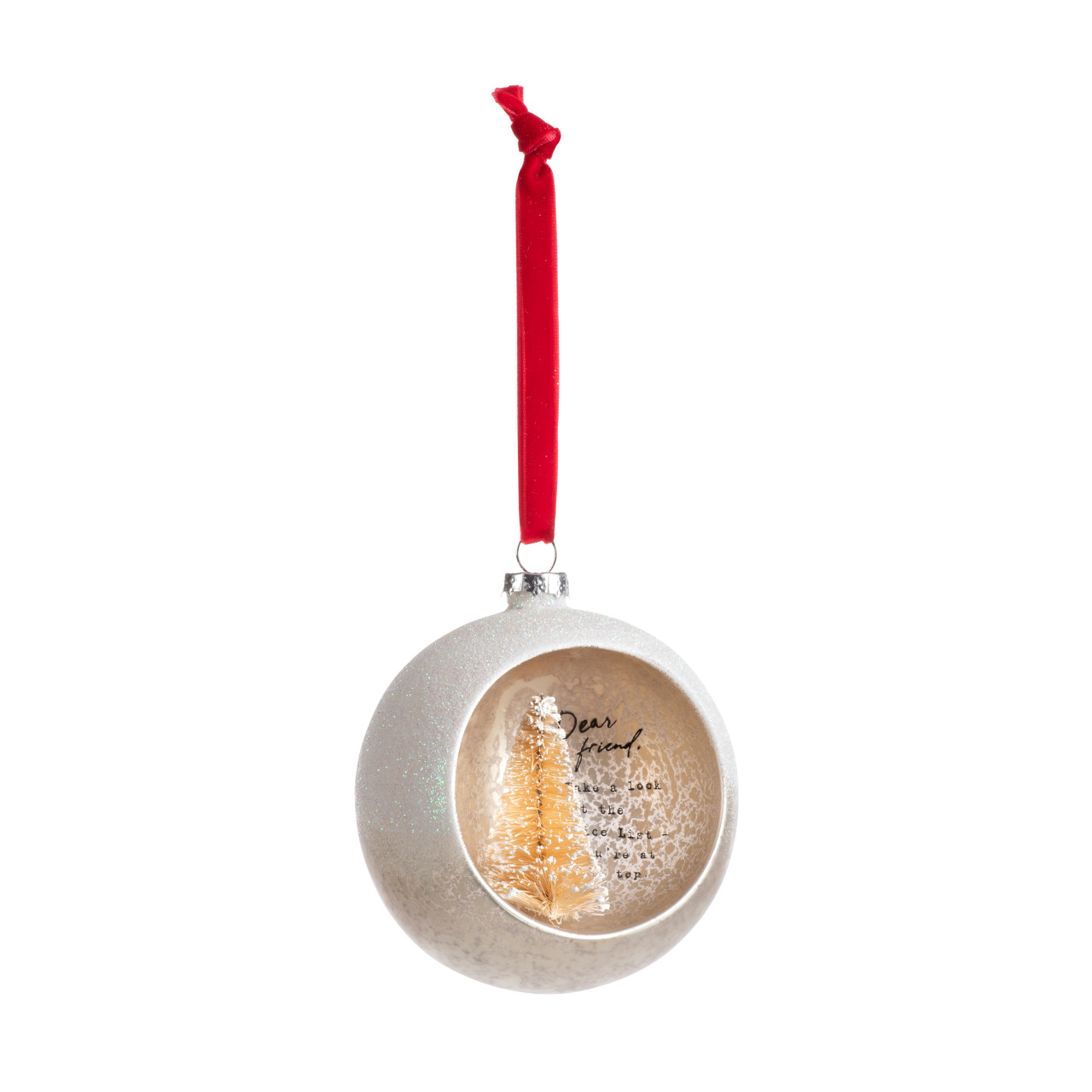 Dear You Cloche Ornament - Friend thumbnail