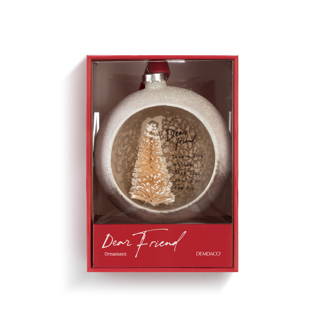 Dear You Cloche Ornament - Friend thumbnail