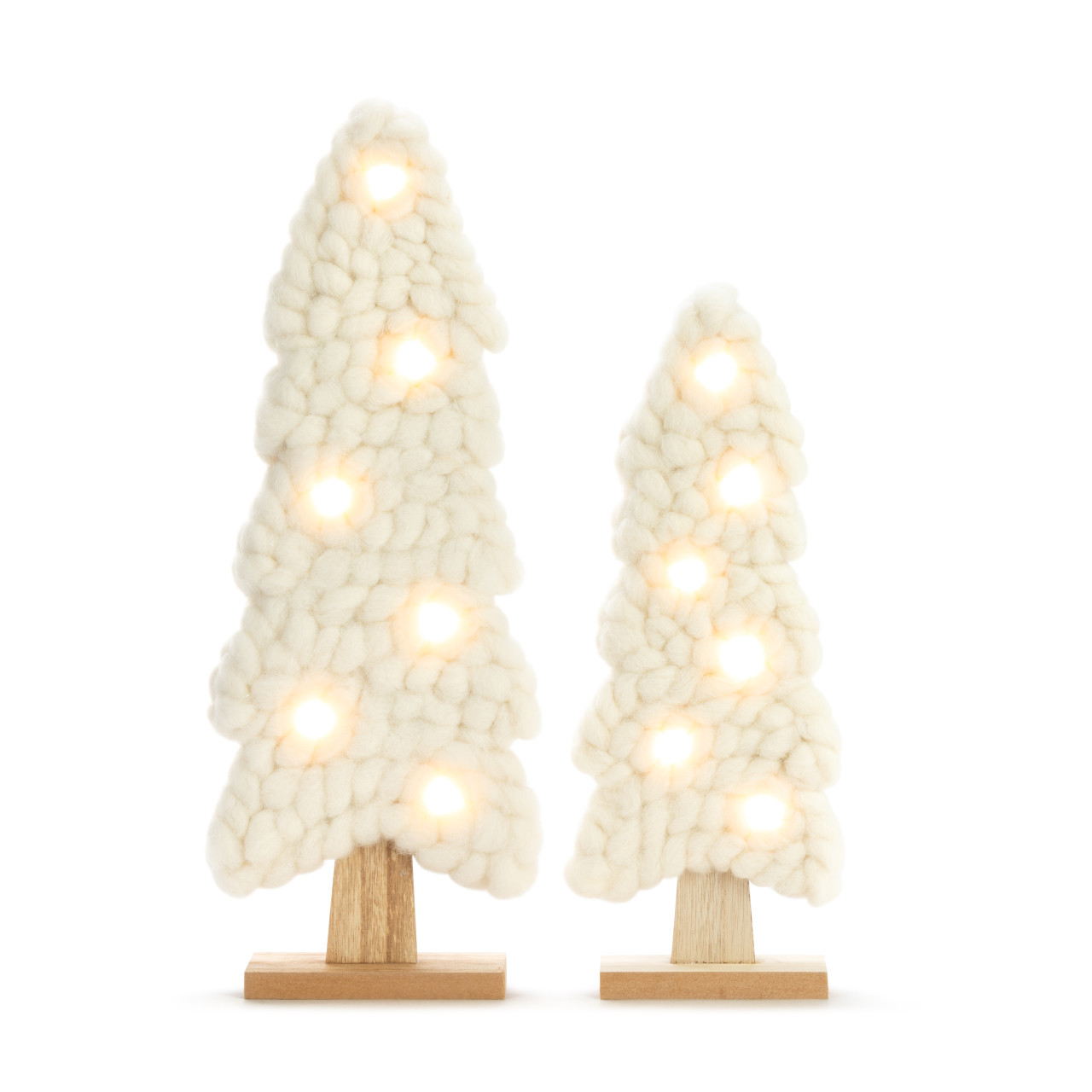 Lit Knit Trees - Set of 2 thumbnail