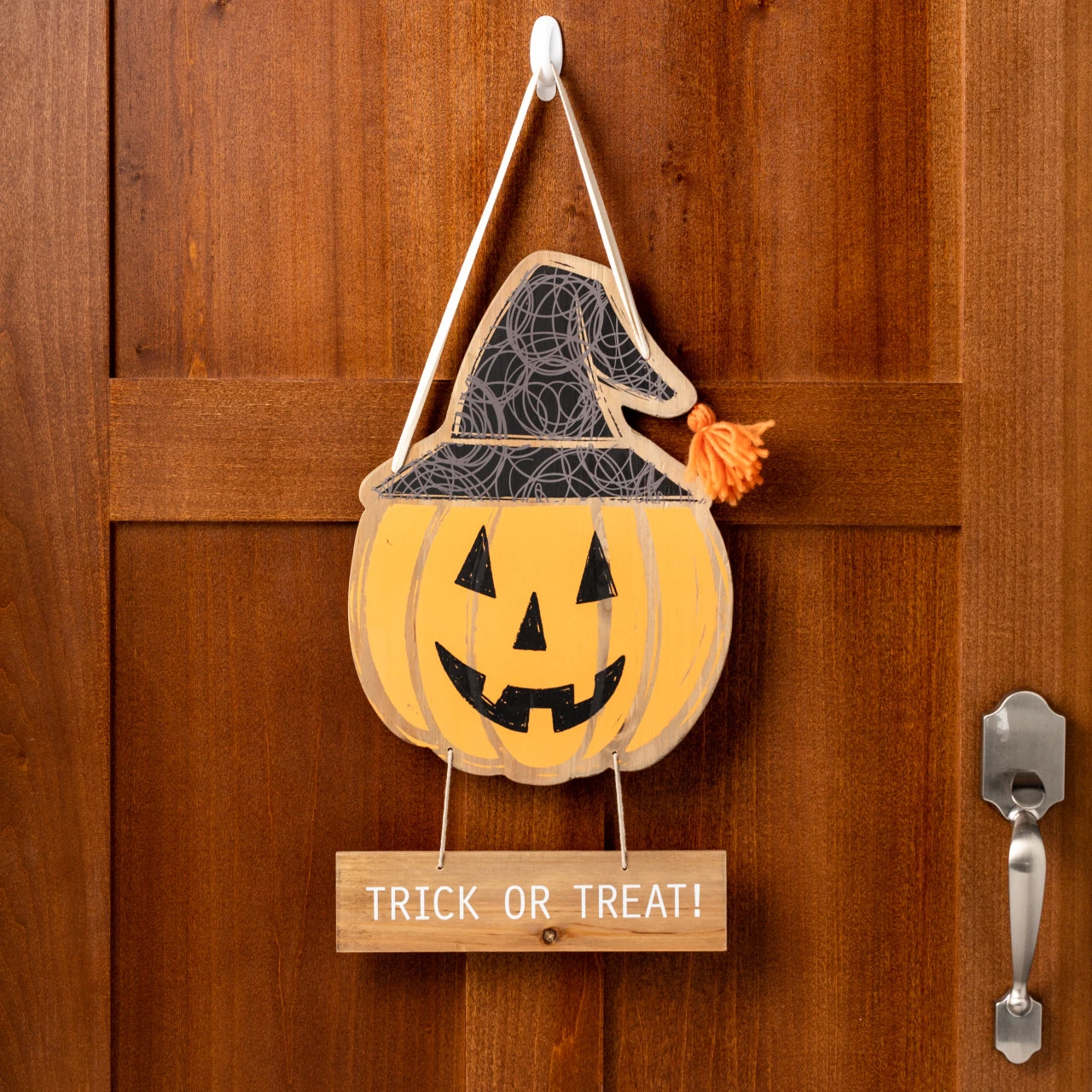 Trick or Treat Jack-O-Lantern Door Hanger thumbnail