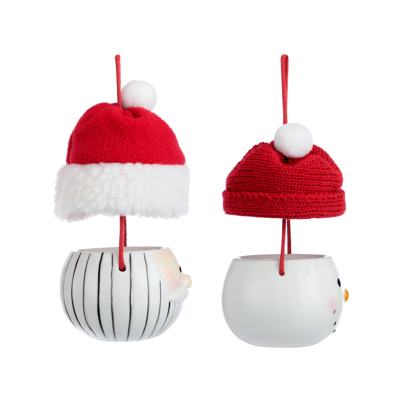 Christmas Character Hat Ornaments - 2 Assorted thumbnail