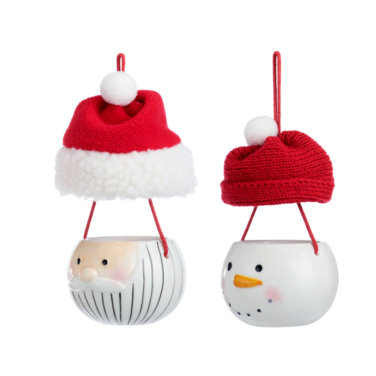 Christmas Character Hat Ornaments - 2 Assorted thumbnail