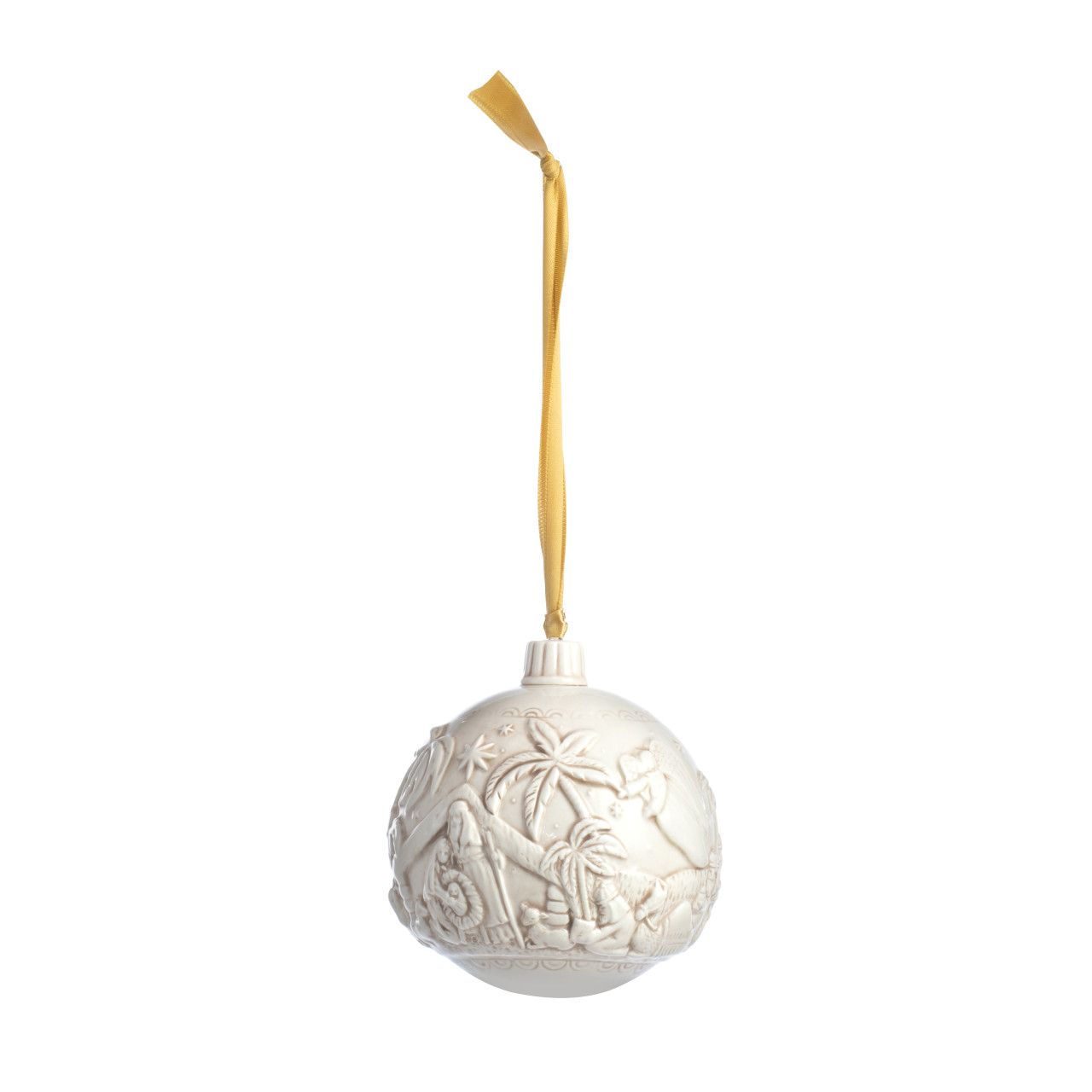 Ceramic Christmas Journey Nativity Ball Ornament thumbnail