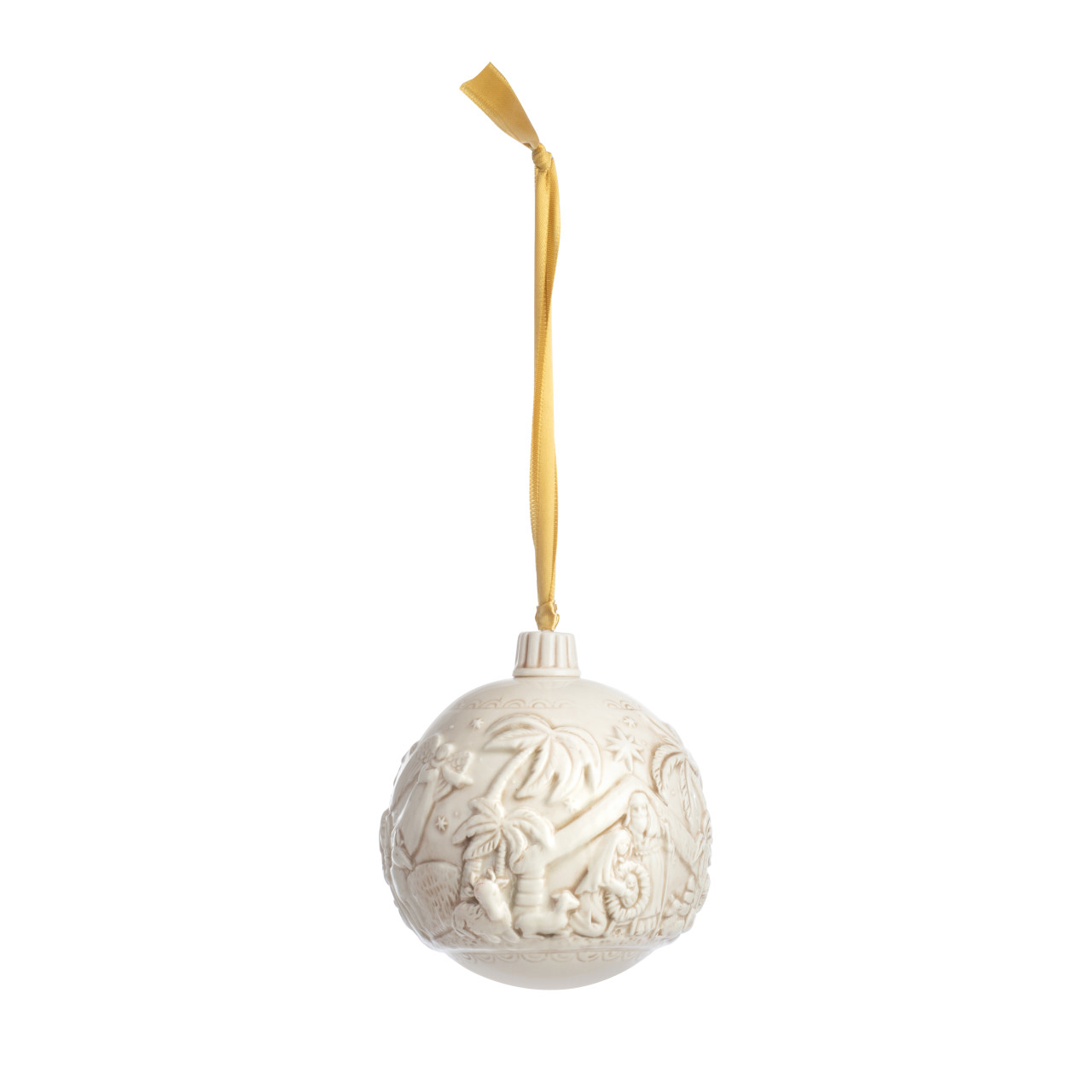 Ceramic Christmas Journey Nativity Ball Ornament thumbnail