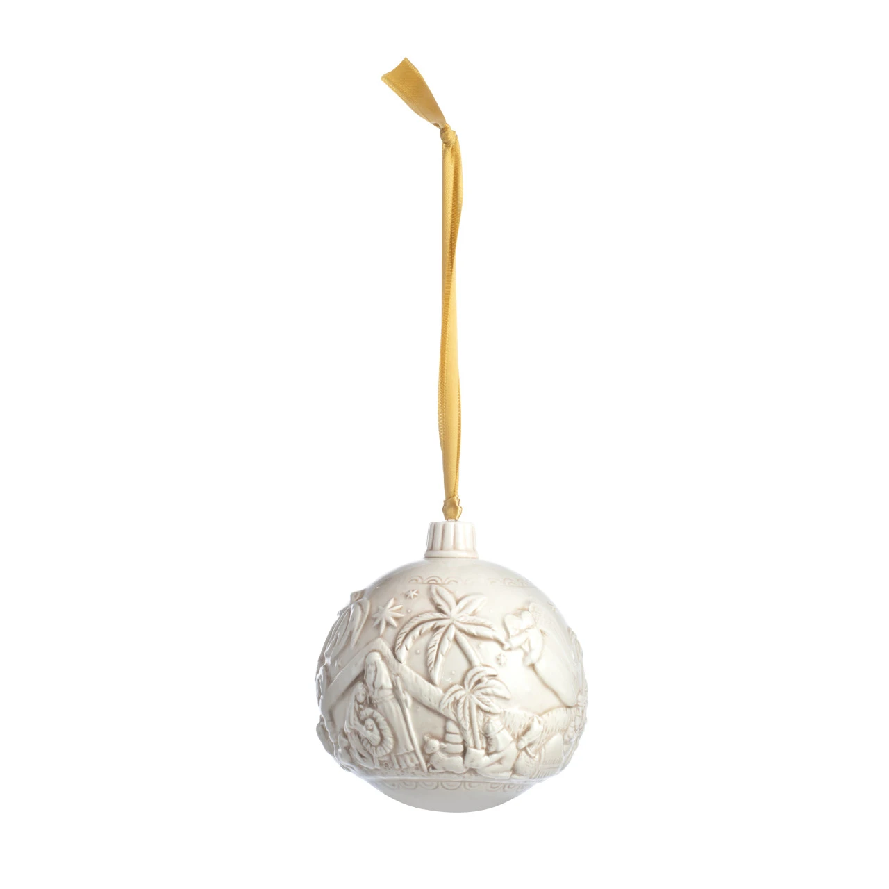 Ceramic Christmas Journey Nativity Ball Ornament thumbnail