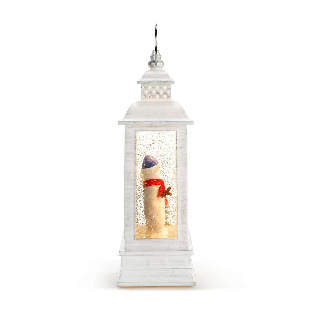 Lit Snowmen Winter Scene Lantern thumbnail