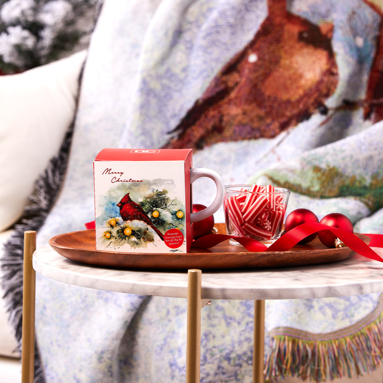 Snow Frosted Cardinal Mug and Card Set thumbnail