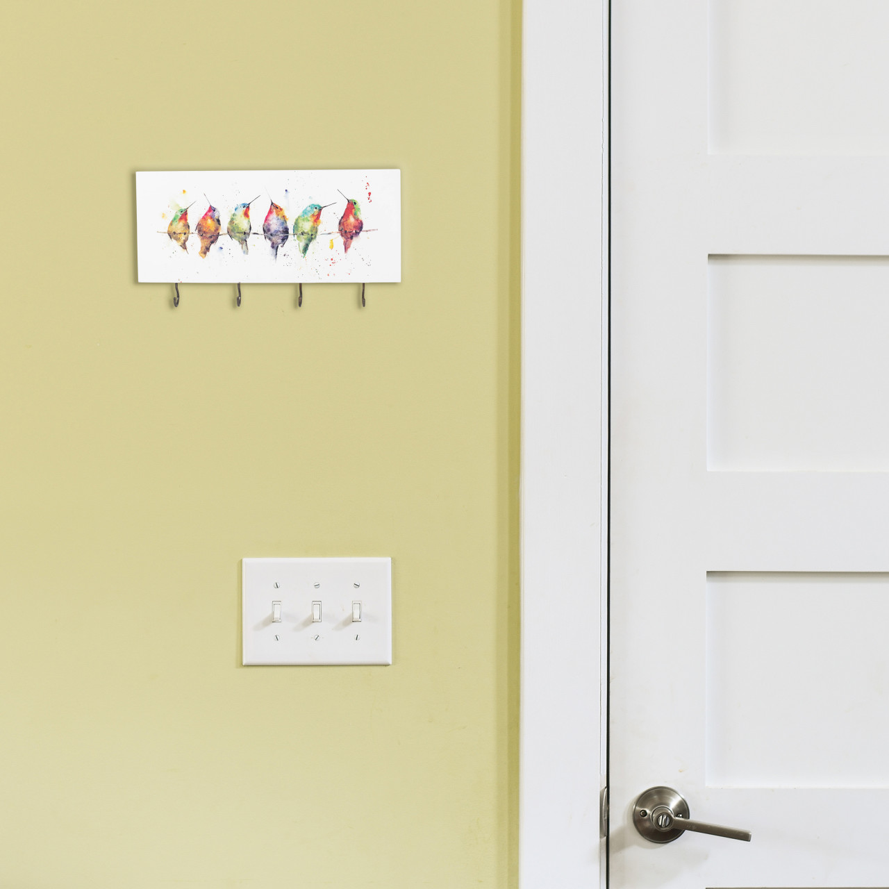 Hummingbirds on a Wire Key Holder thumbnail