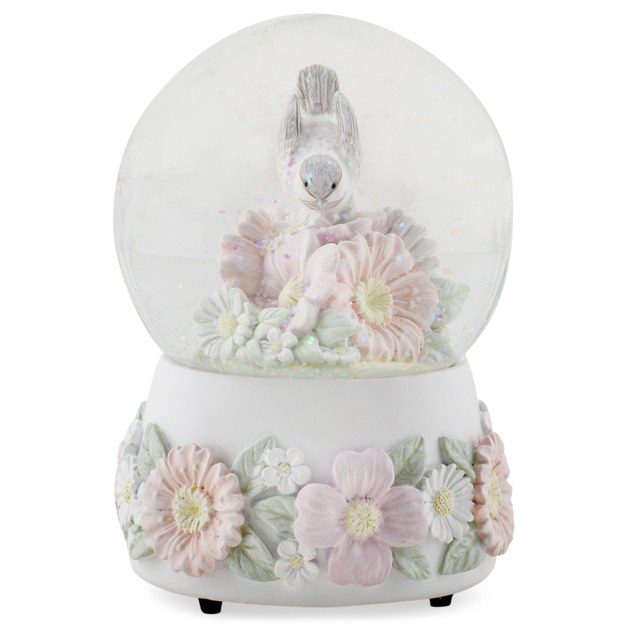 Chickadee Flowers Musical Snow Globe thumbnail