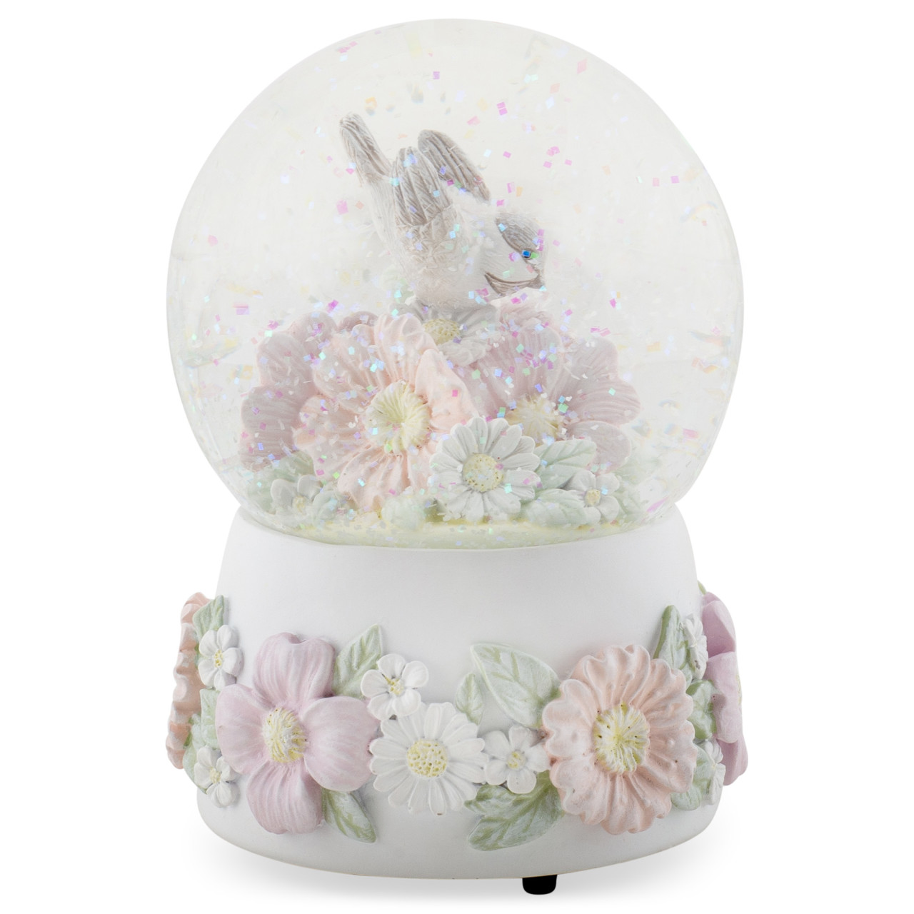 Chickadee Flowers Musical Snow Globe thumbnail