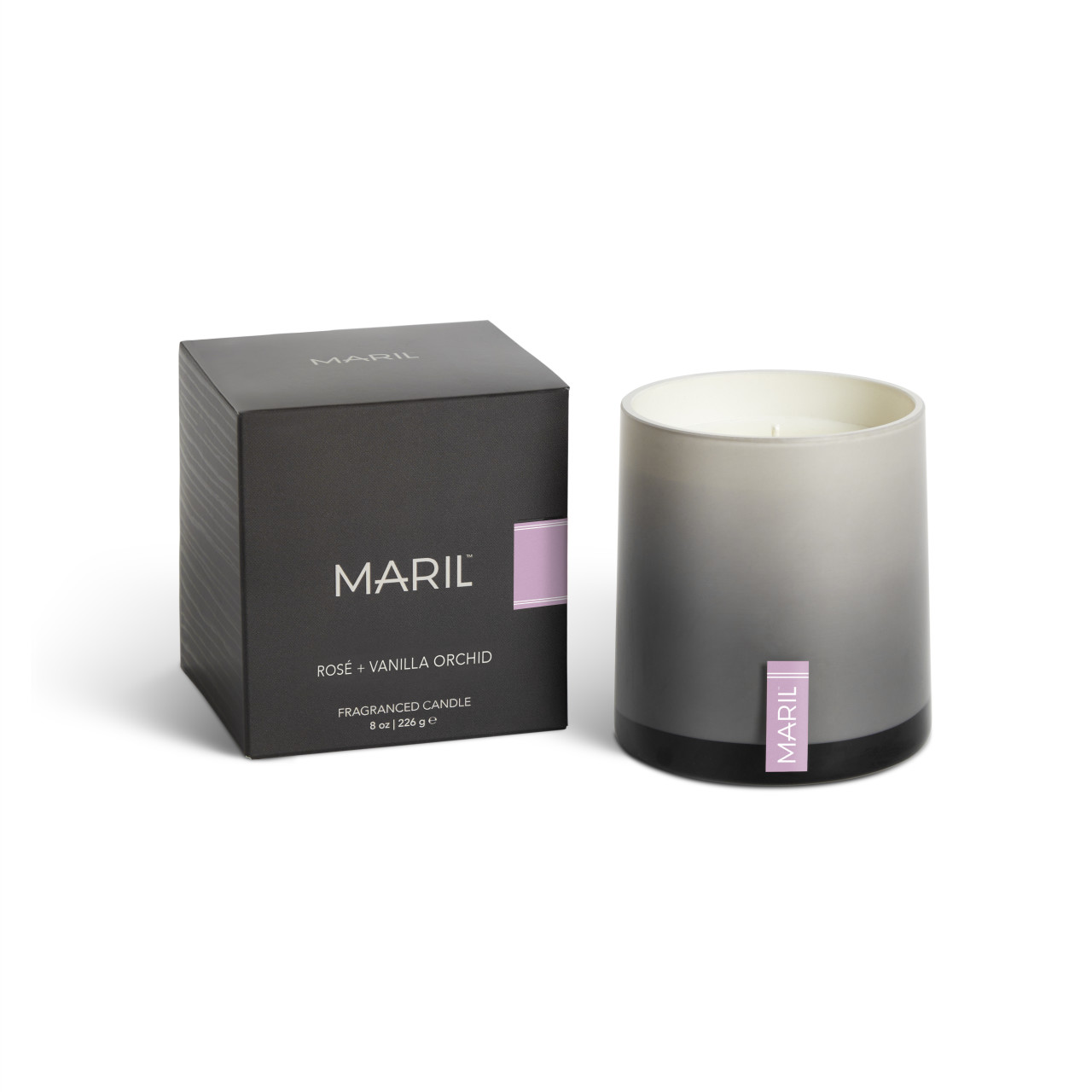 Rosé + Vanilla Orchid 8 oz. Candle - MARIL thumbnail