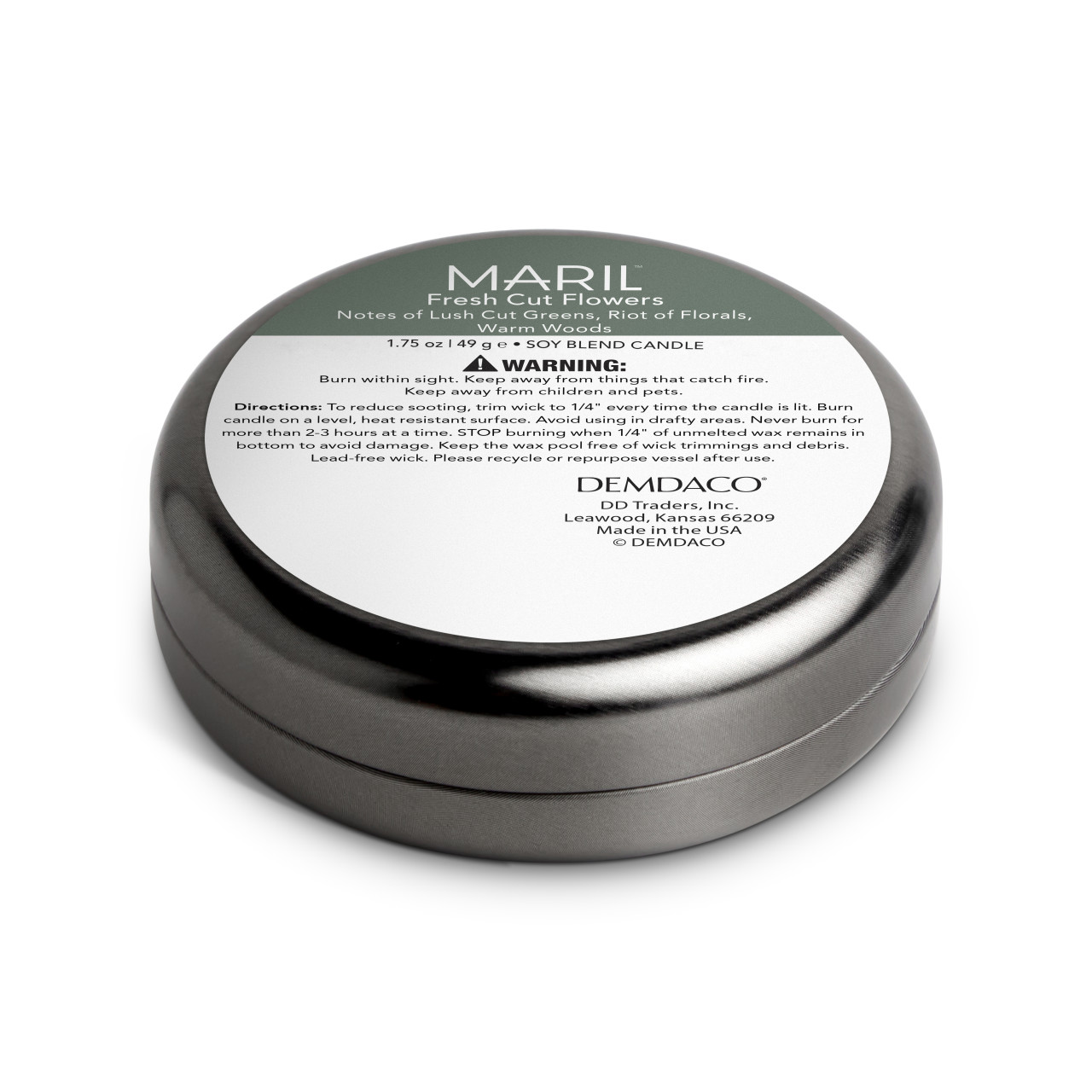 Fresh Cut Flowers 1.75 oz. Demi Travel Candle - MARIL thumbnail