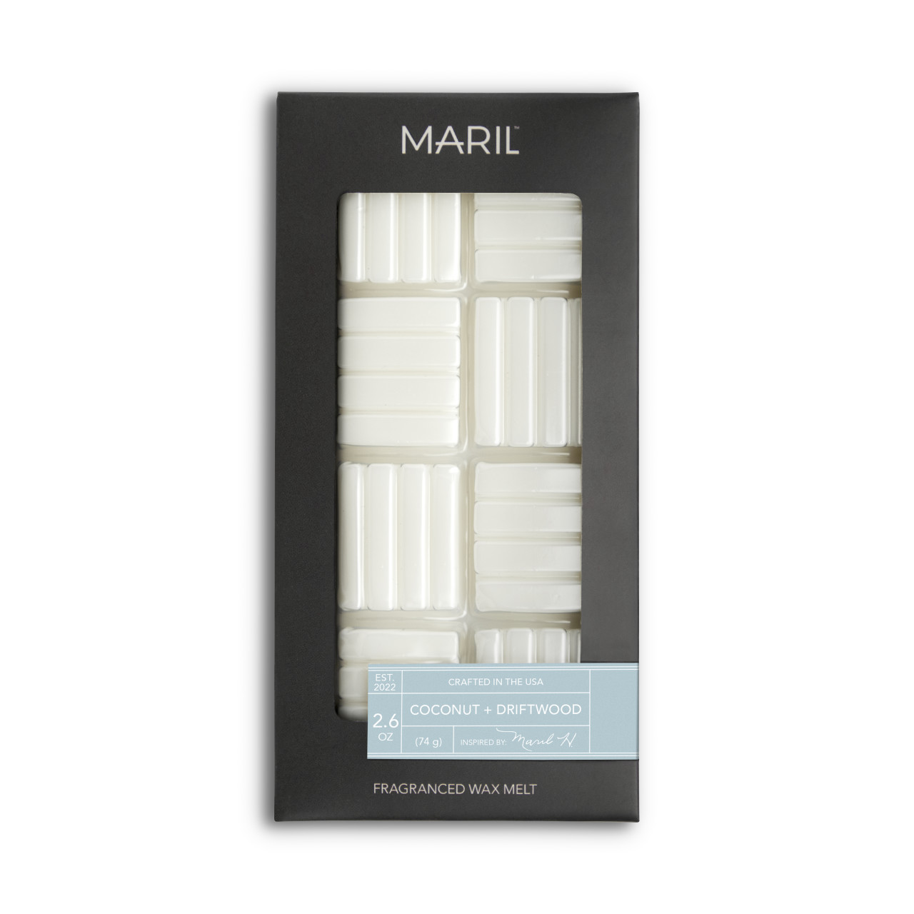 Coconut + Driftwood 2.6 oz. Wax Melt - MARIL thumbnail