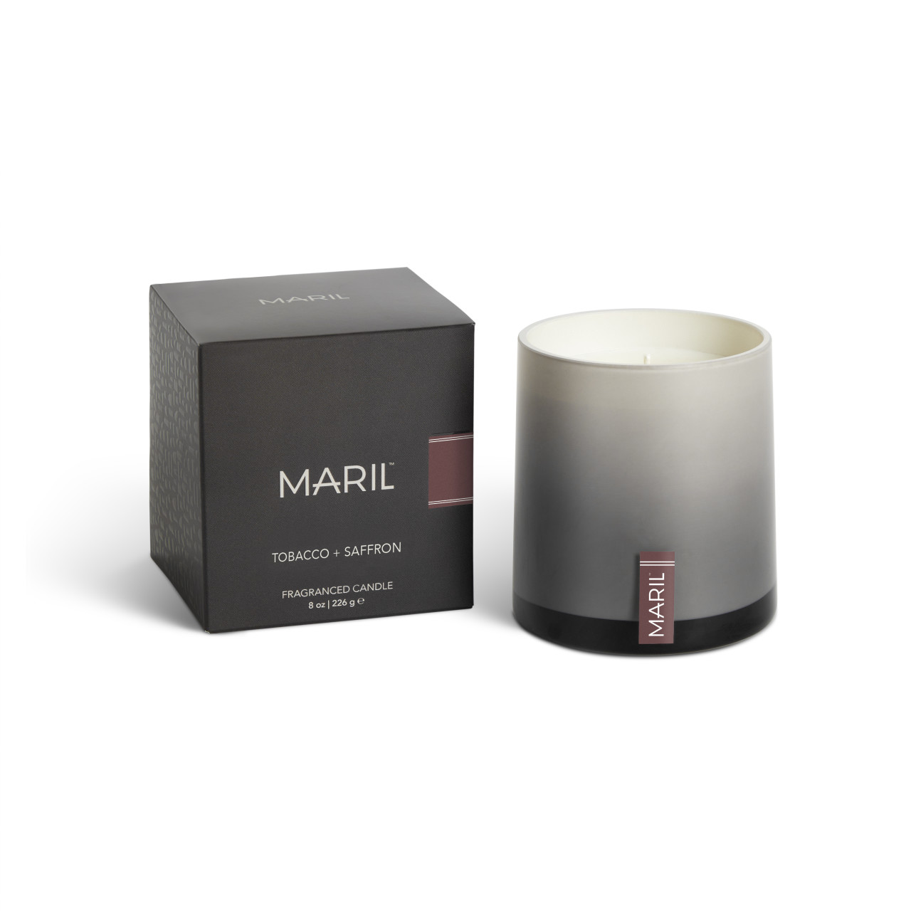 Tobacco + Saffron 8 oz. Candle -MARIL thumbnail