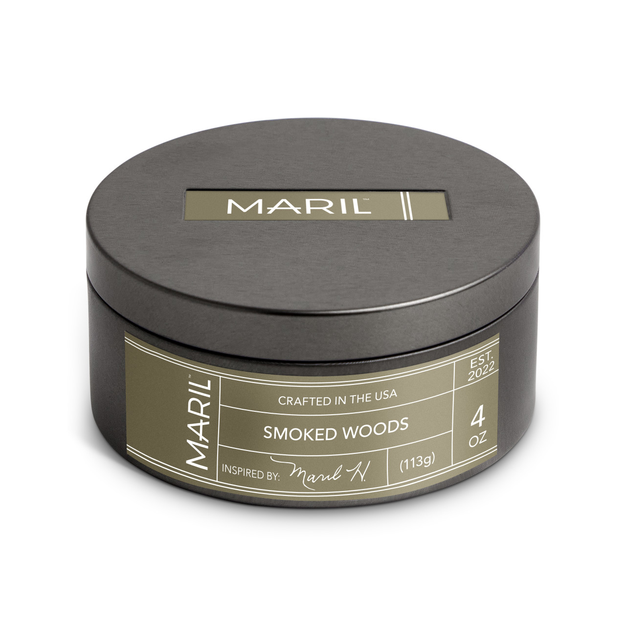 Smoked Woods 4 oz. Travel Candle - MARIL thumbnail
