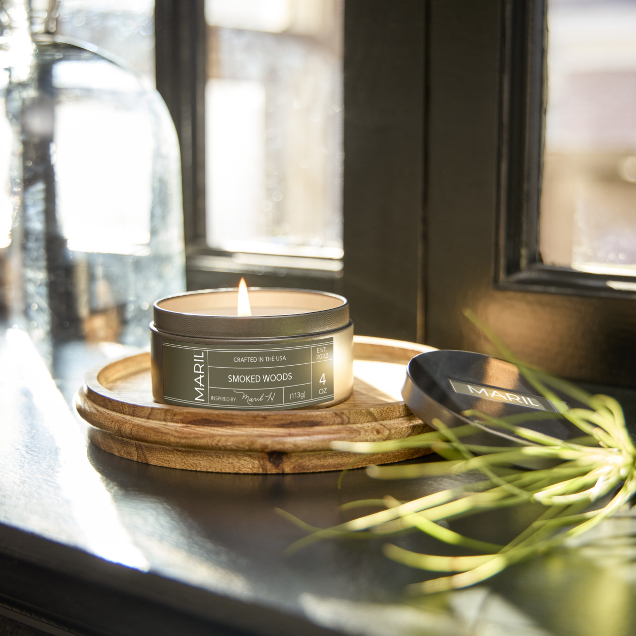 Smoked Woods 4 oz. Travel Candle - MARIL thumbnail
