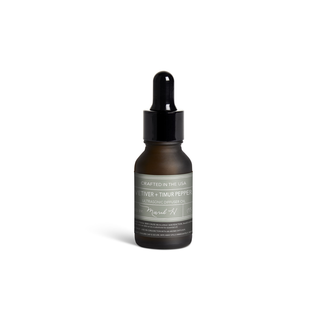 Vetiver + Timur Pepper .5 fl oz. Ultrasonic Diffuser Oil - MARIL thumbnail