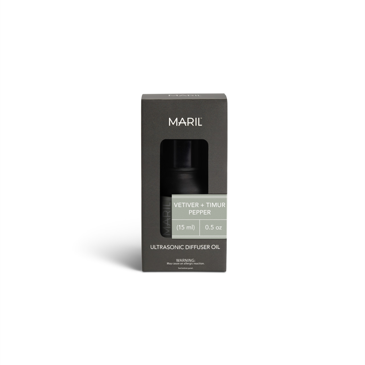 Vetiver + Timur Pepper .5 fl oz. Ultrasonic Diffuser Oil - MARIL thumbnail