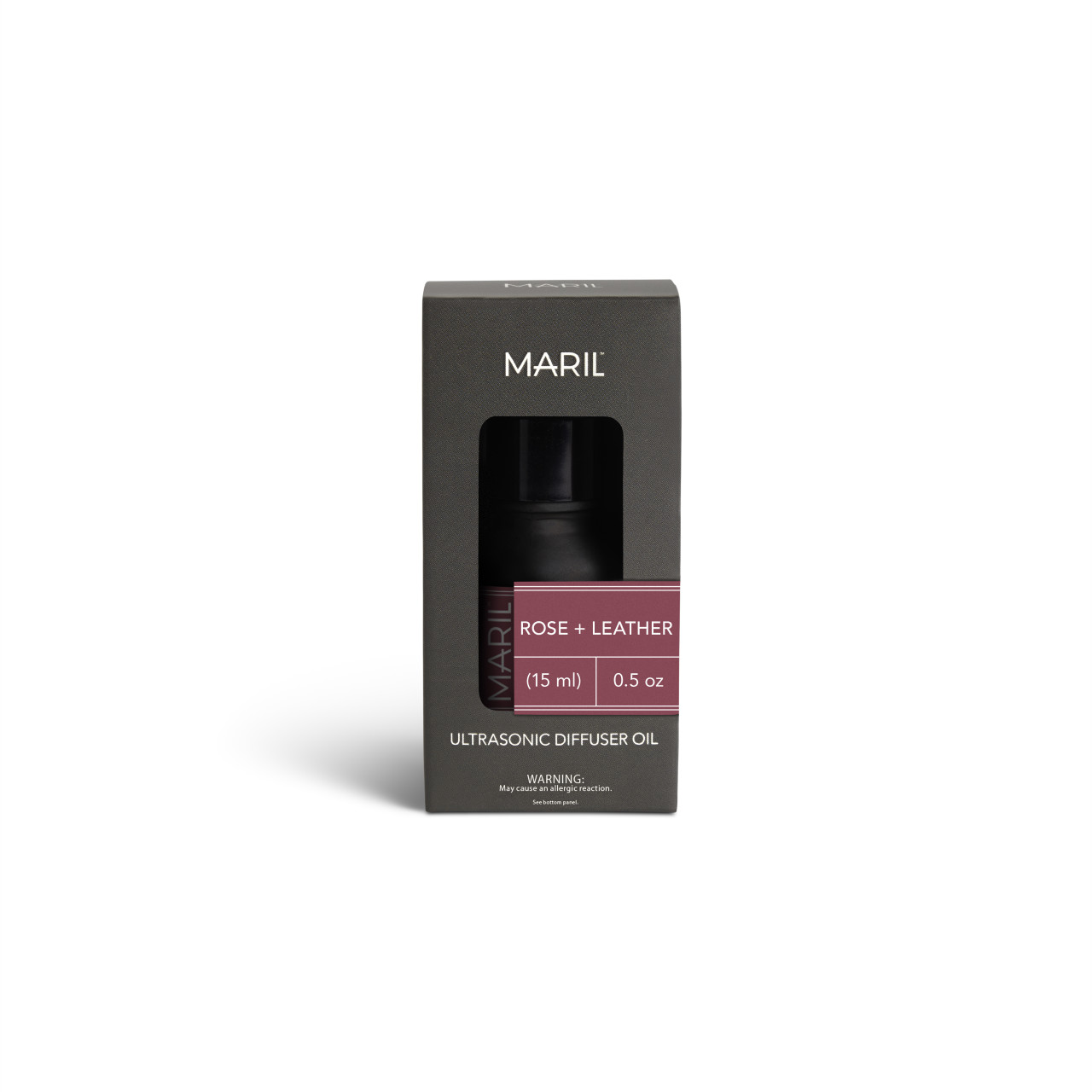Rose + Leather .5 fl oz. Ultrasonic Diffuser Oil - MARIL thumbnail