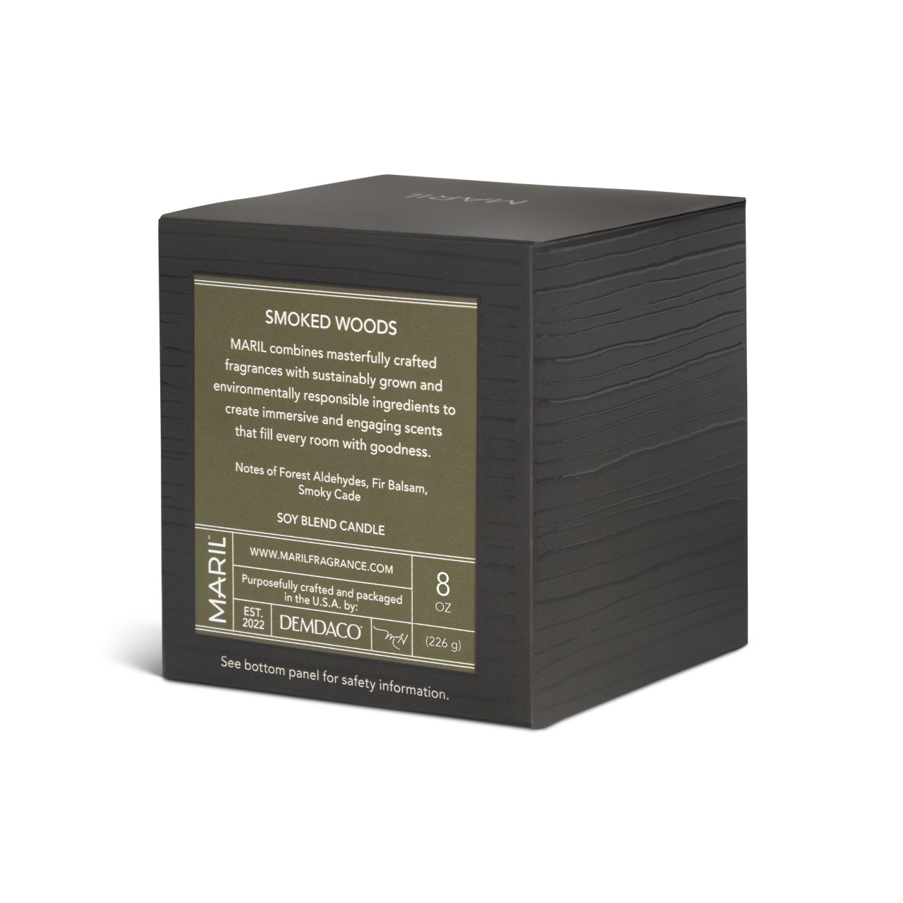 Smoked Woods 8 oz. Candle - MARIL thumbnail