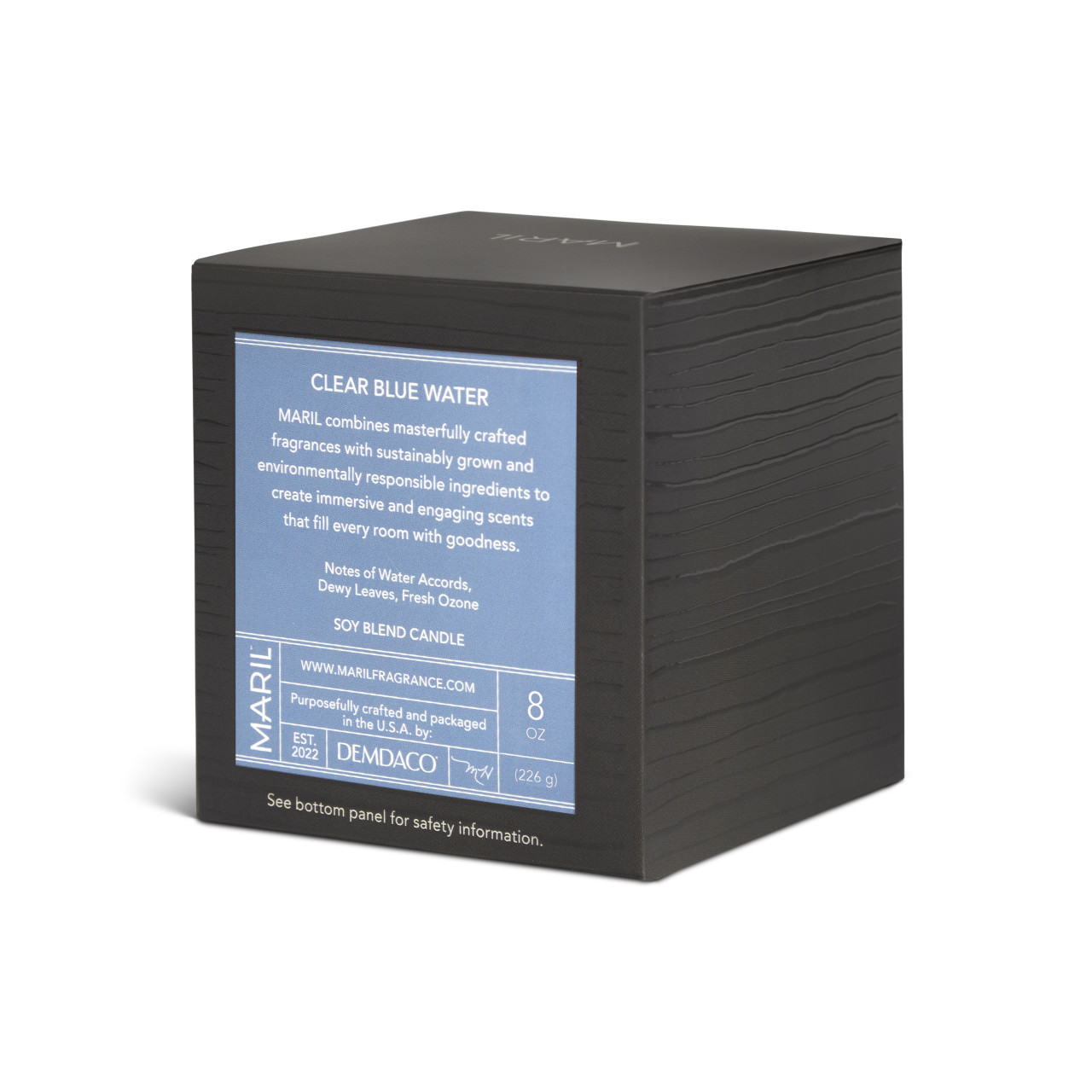 Clear Blue Water 8 oz. Candle - MARIL thumbnail