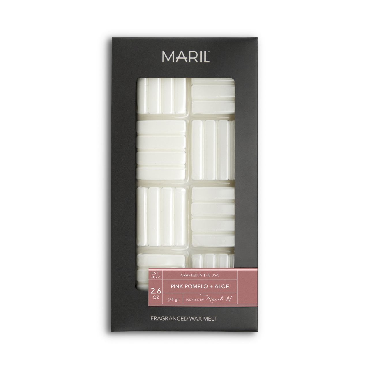 Pink Pomelo + Aloe 2.6 oz. Wax Melt - MARIL thumbnail