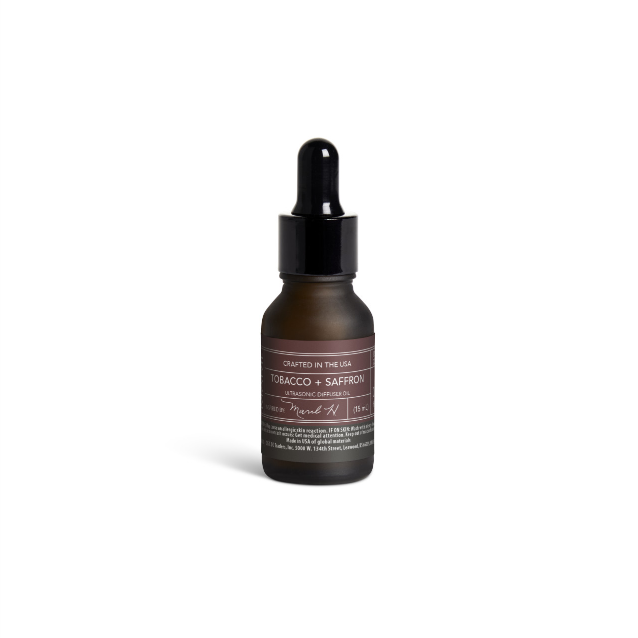Tobacco + Saffron .5 fl oz. Ultrasonic Diffuser Oil - MARIL thumbnail
