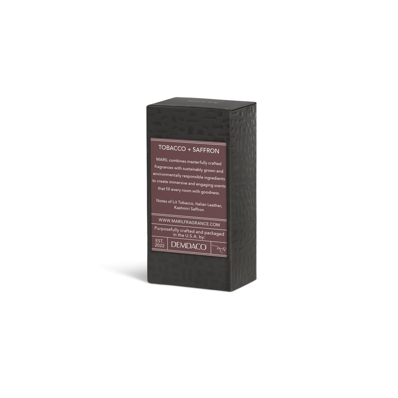 Tobacco + Saffron .5 fl oz. Ultrasonic Diffuser Oil - MARIL thumbnail