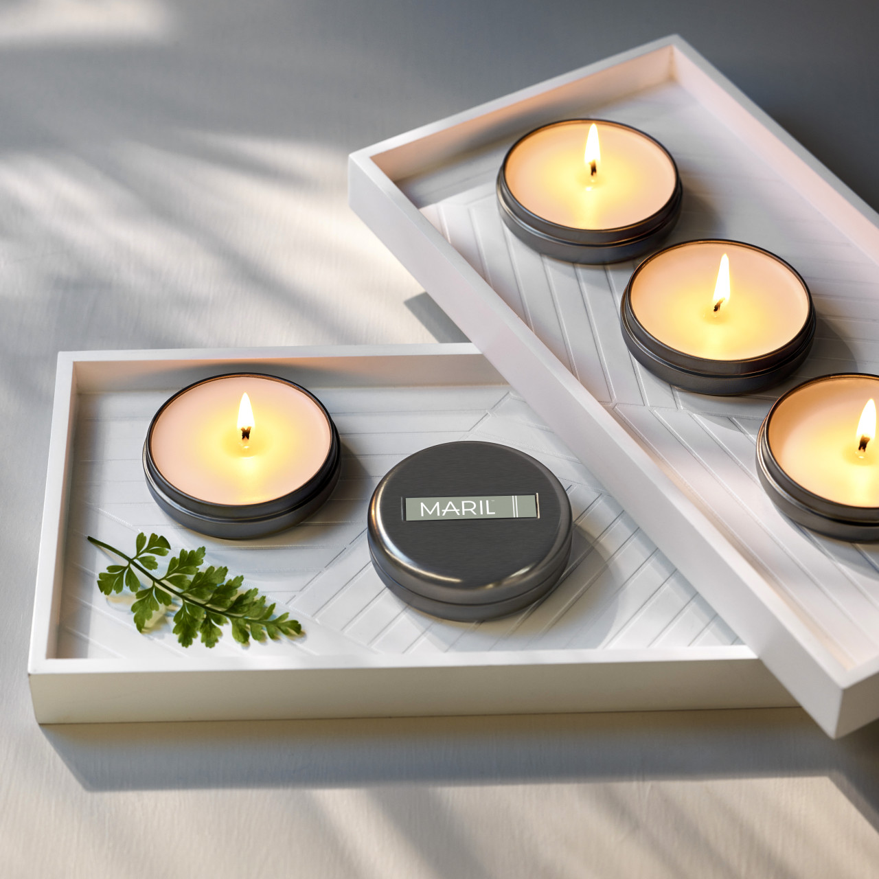 Vetiver + Timur Pepper 1.75 oz. Demi Travel Candle - MARIL thumbnail