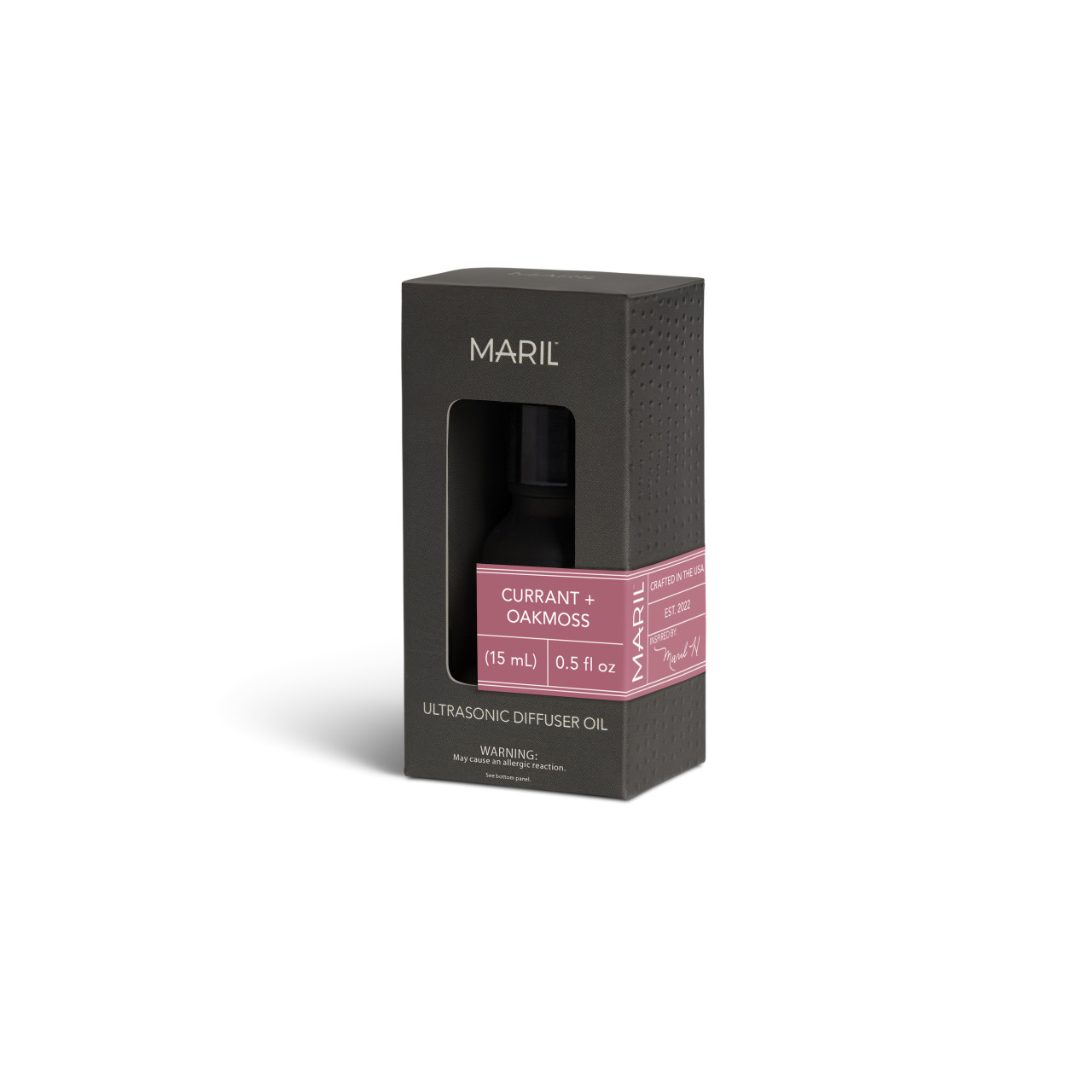 Currant + Oakmoss .5 fl oz. Ultrasonic Diffuser Oil - MARIL thumbnail