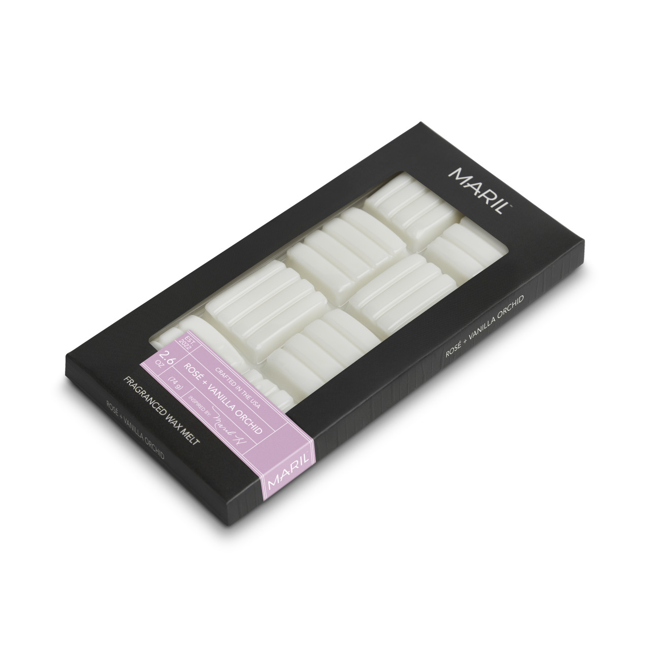 Rosé + Vanilla Orchid 2.6 oz. Wax Melt - MARIL thumbnail