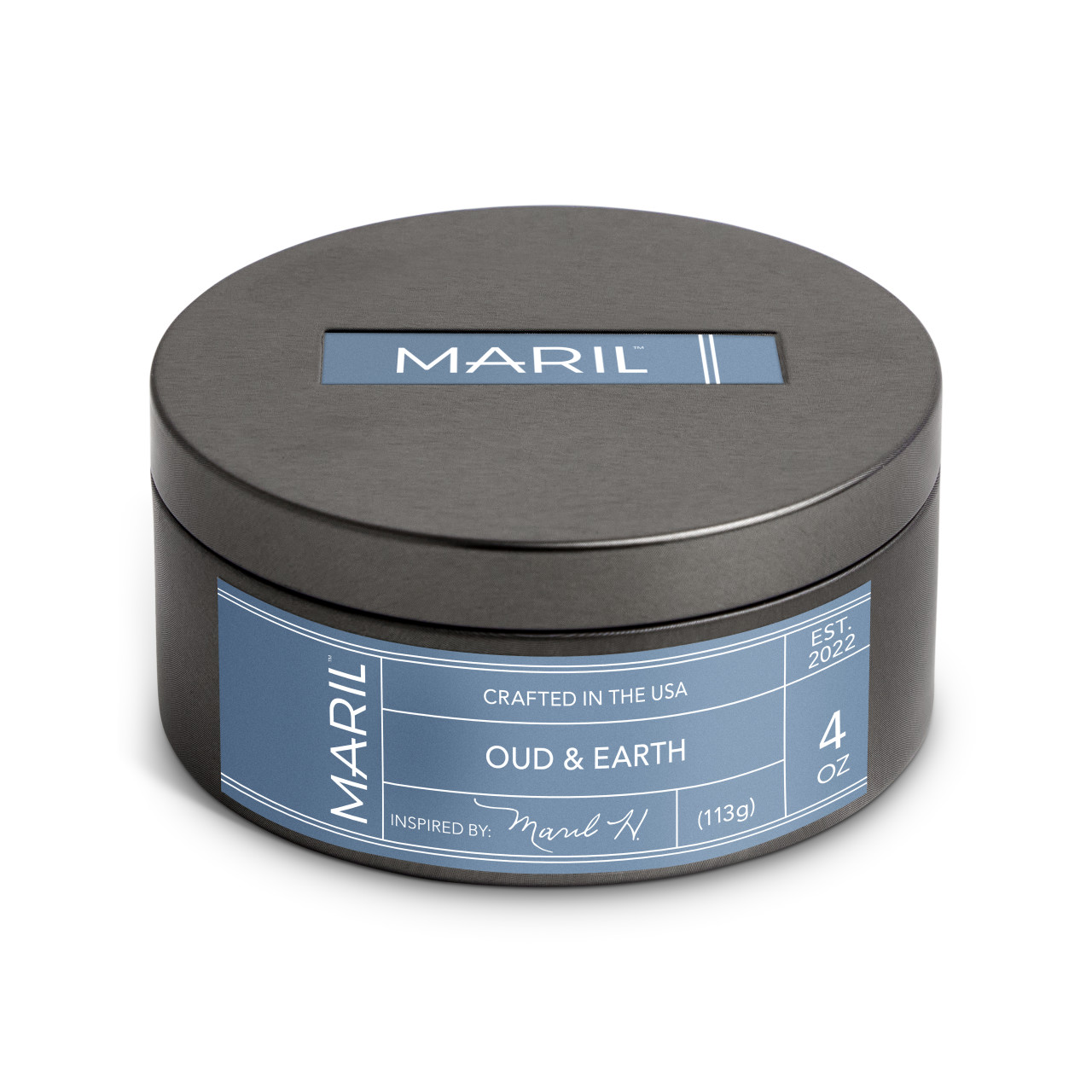 Oud + Earth 4 oz. Travel Candle - MARIL thumbnail