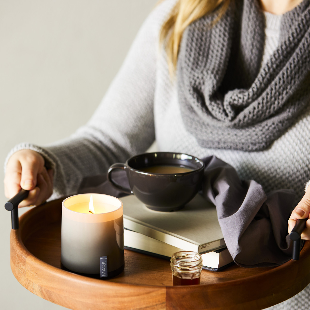 Lavender + White Sage 8 oz. Candle - MARIL thumbnail