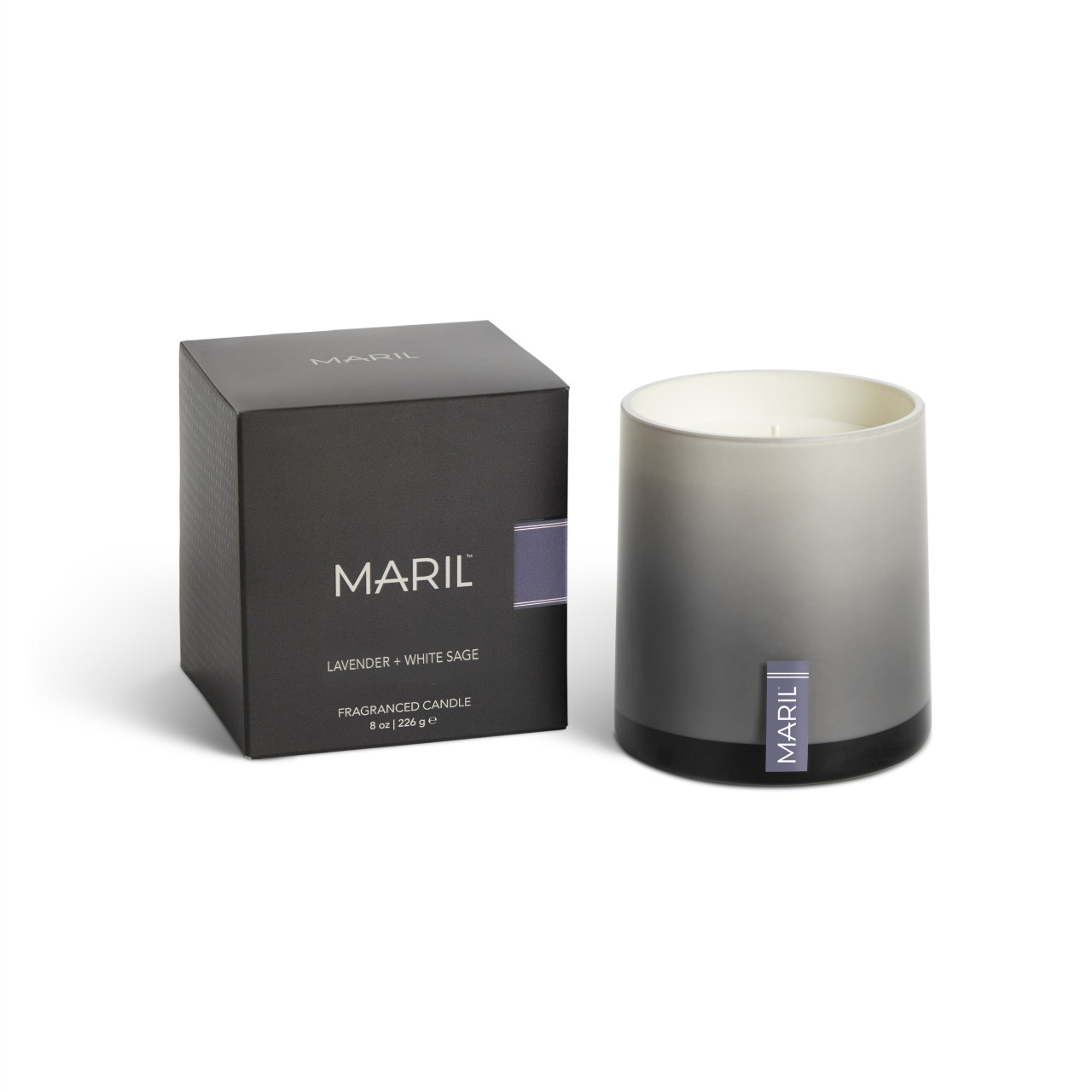 Lavender + White Sage 8 oz. Candle - MARIL thumbnail