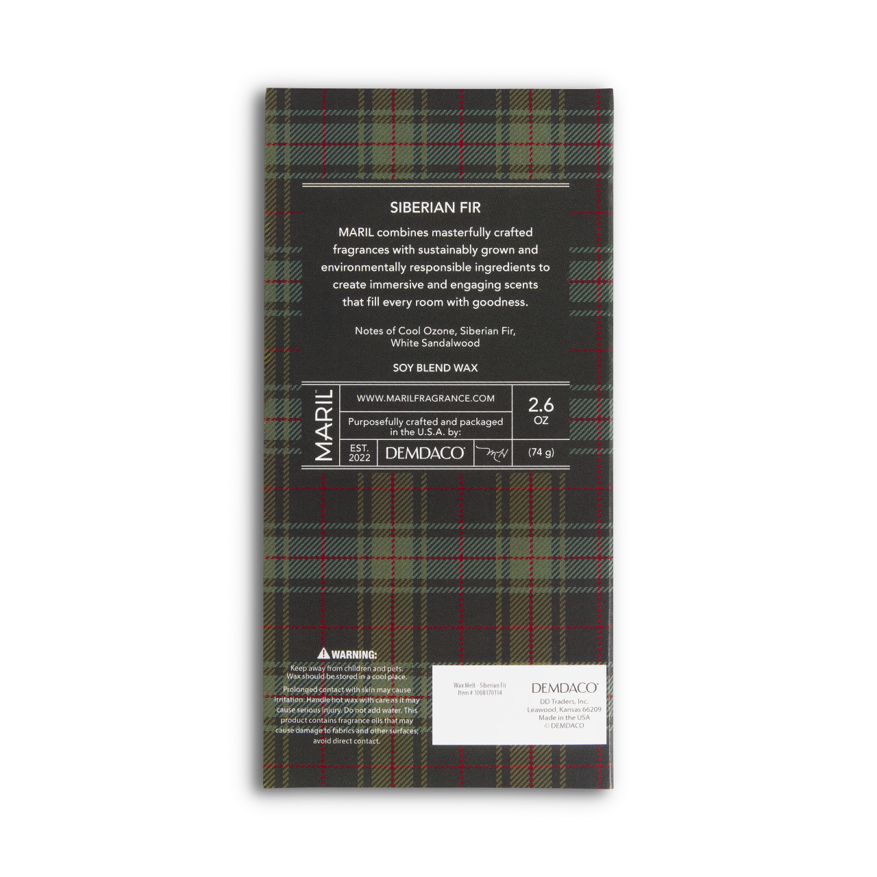 MARIL Siberian Fir - 2.6 oz Wax Melt thumbnail