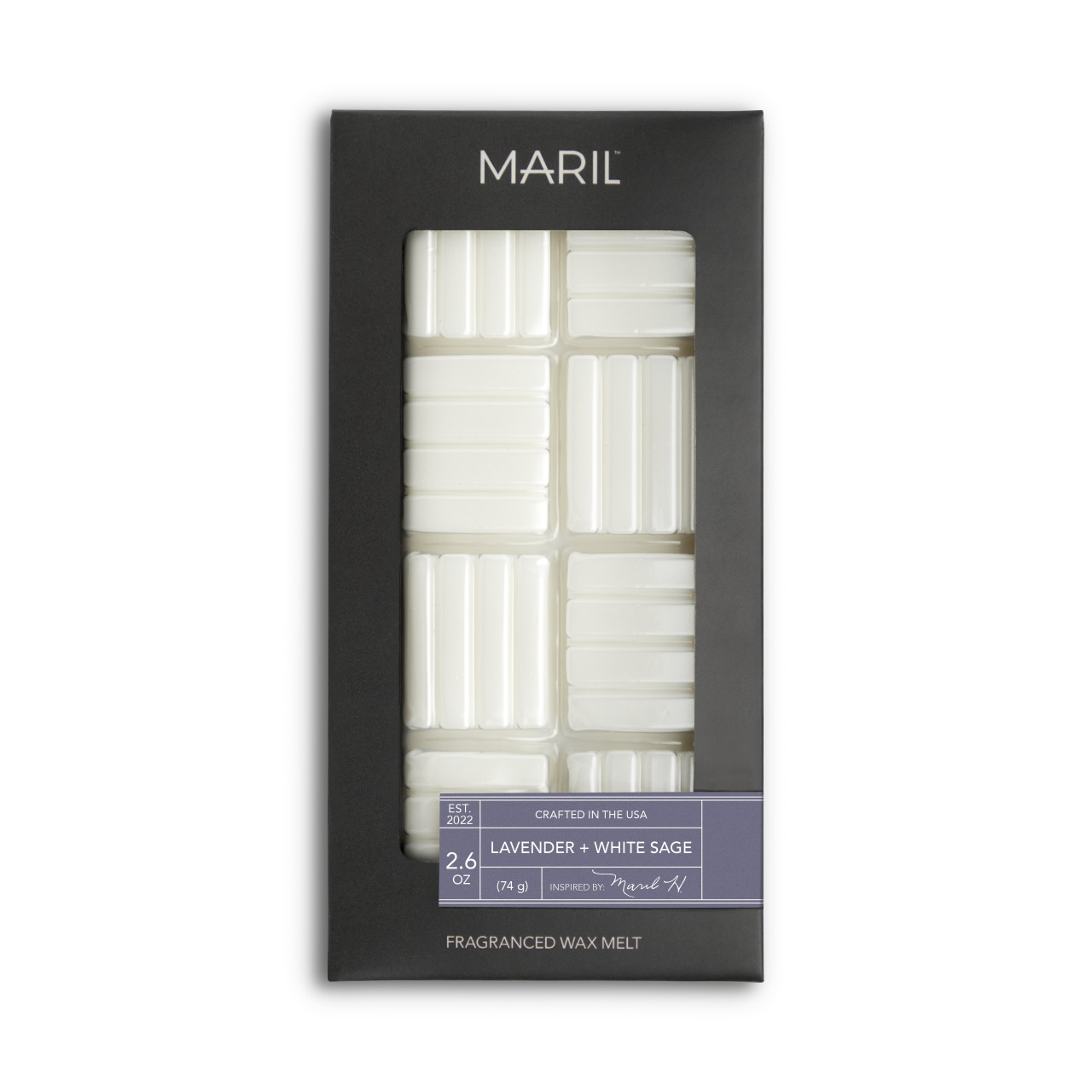 Lavender + White Sage 2.6 oz. Wax Melt - MARIL thumbnail