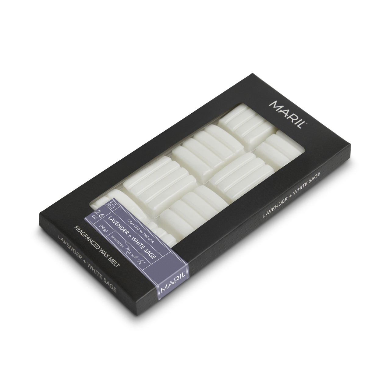 Lavender + White Sage 2.6 oz. Wax Melt - MARIL thumbnail