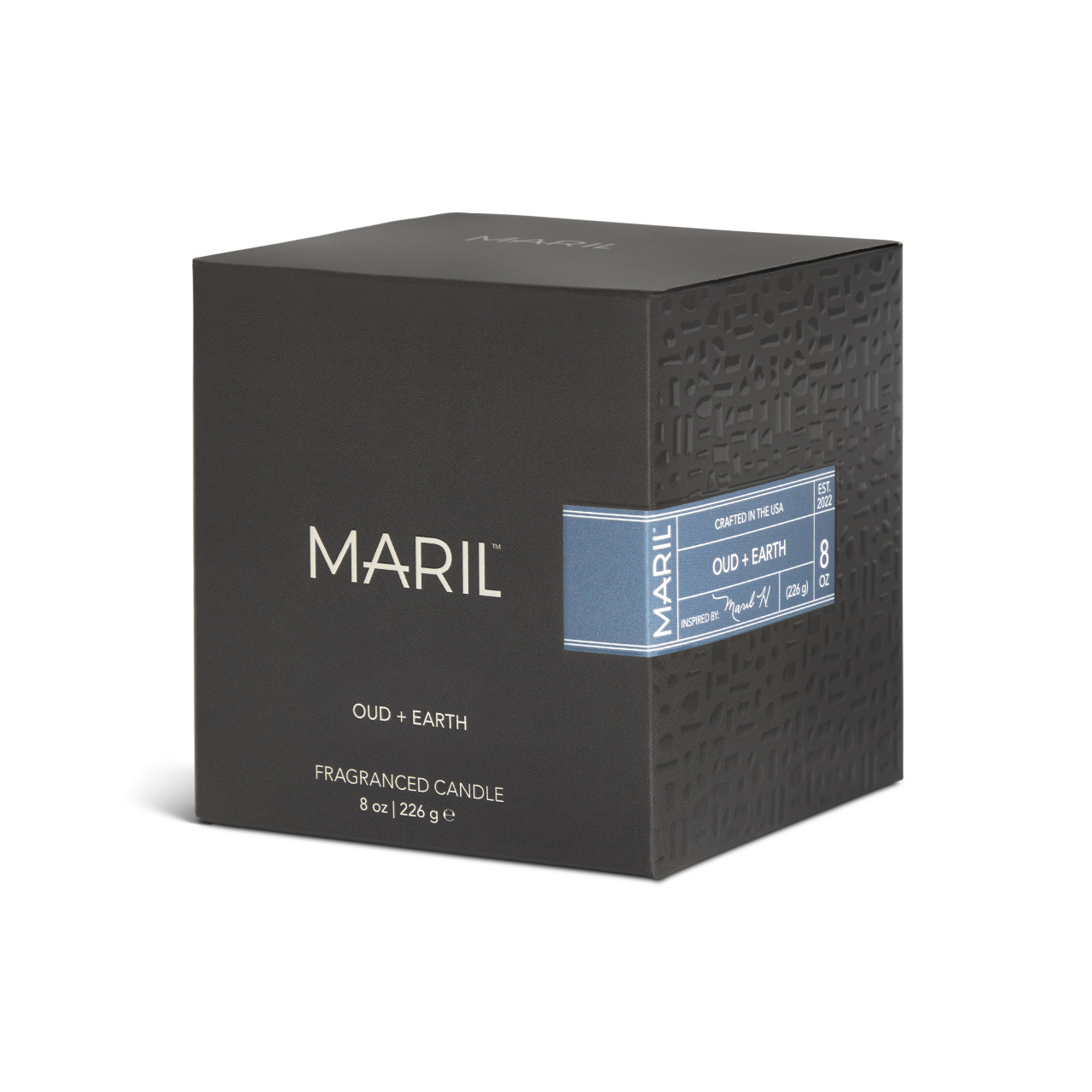 Oud + Earth 8 oz. Candle - MARIL thumbnail