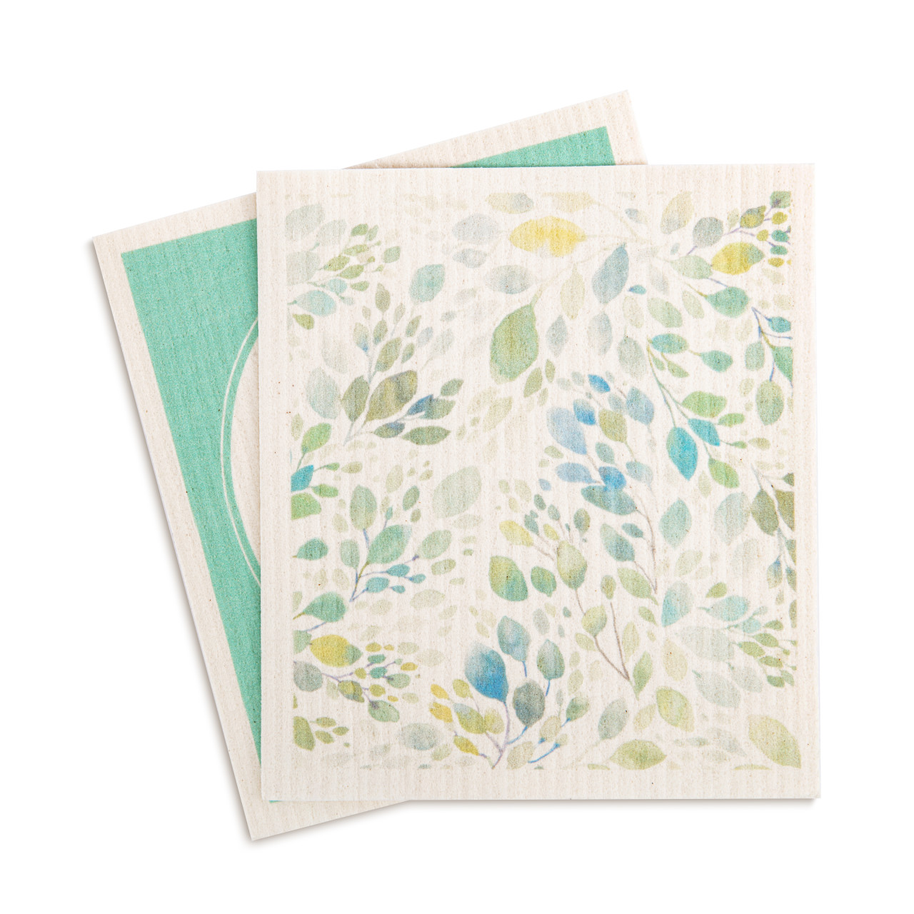 Biodegradable Dish Cloths Set of 2 - Spring Leaves thumbnail