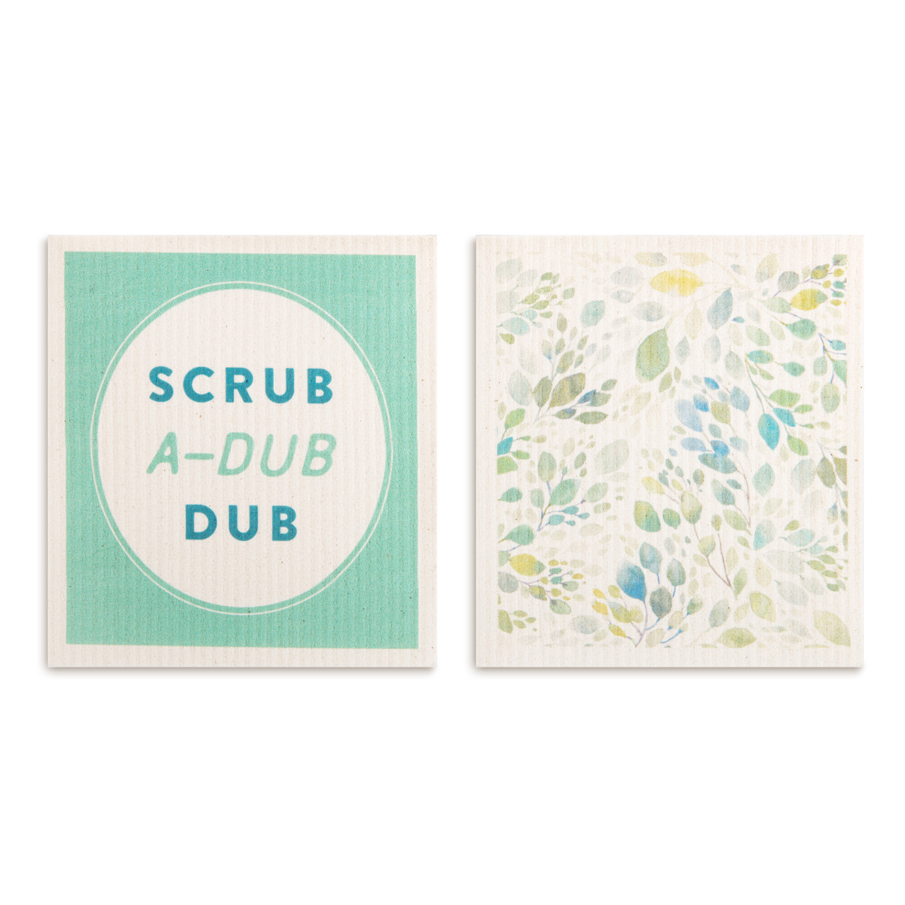 Biodegradable Dish Cloths Set of 2 - Spring Leaves thumbnail