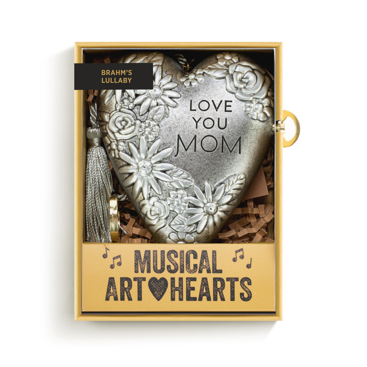 Love You Mom Musical Sculpted Art Heart thumbnail