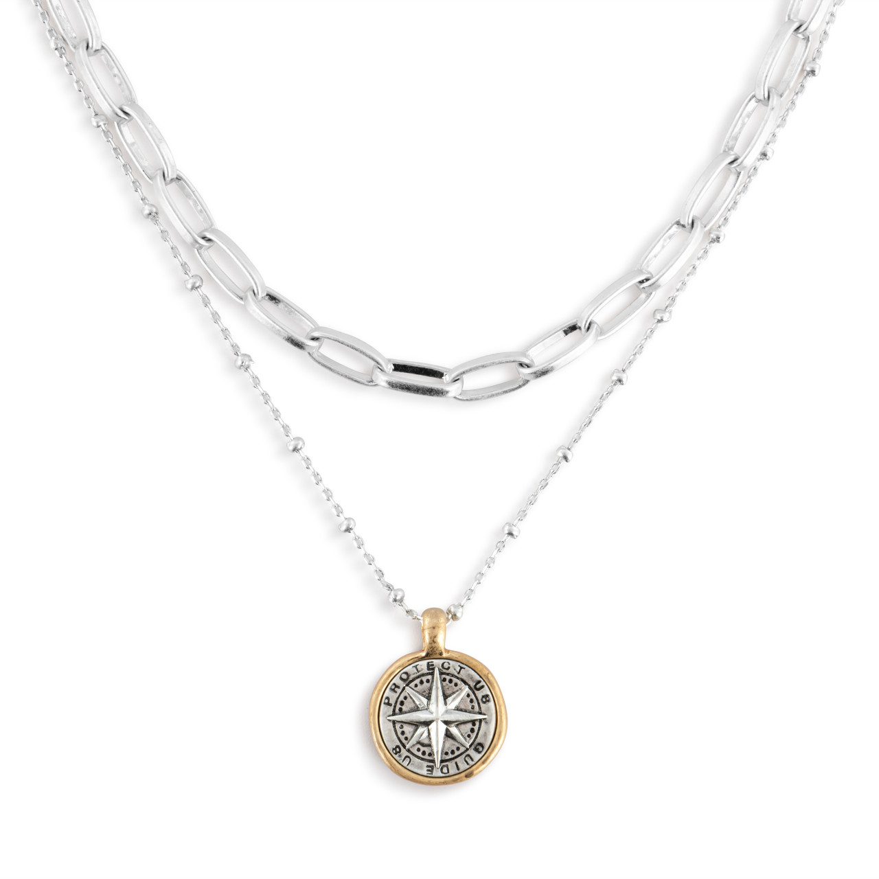 Protect & Guide Necklace - Silver thumbnail