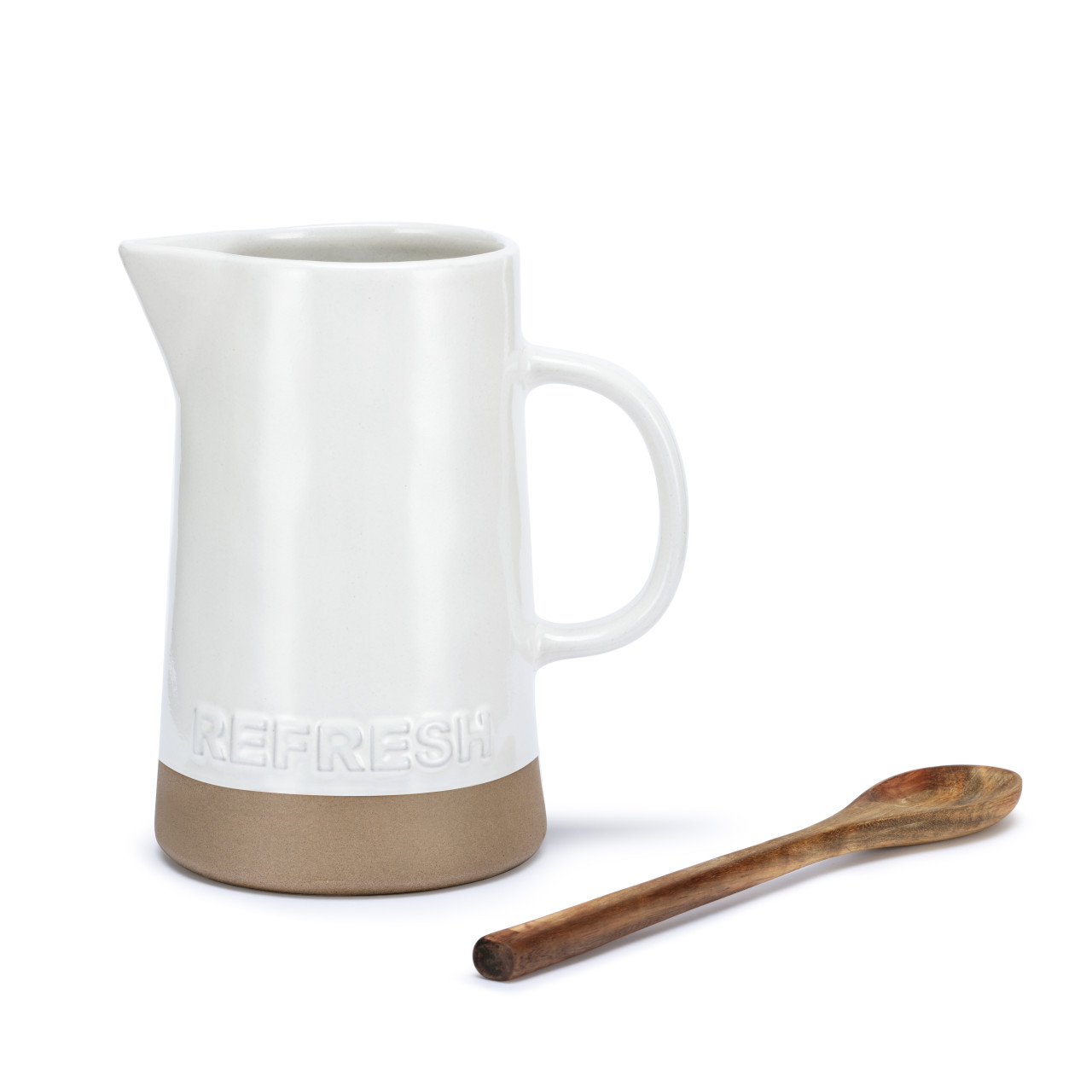 White Refresh Refill Pitcher with Spoon thumbnail