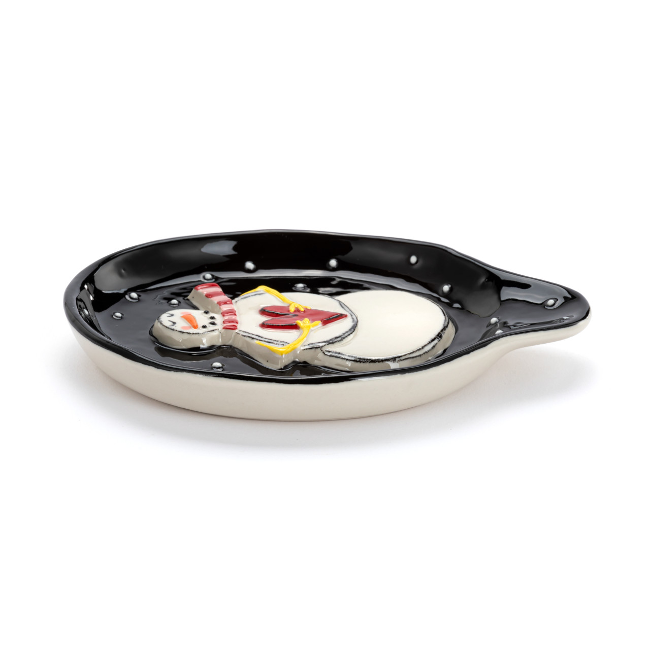 Snowman Polka Dot Spoon Rest thumbnail