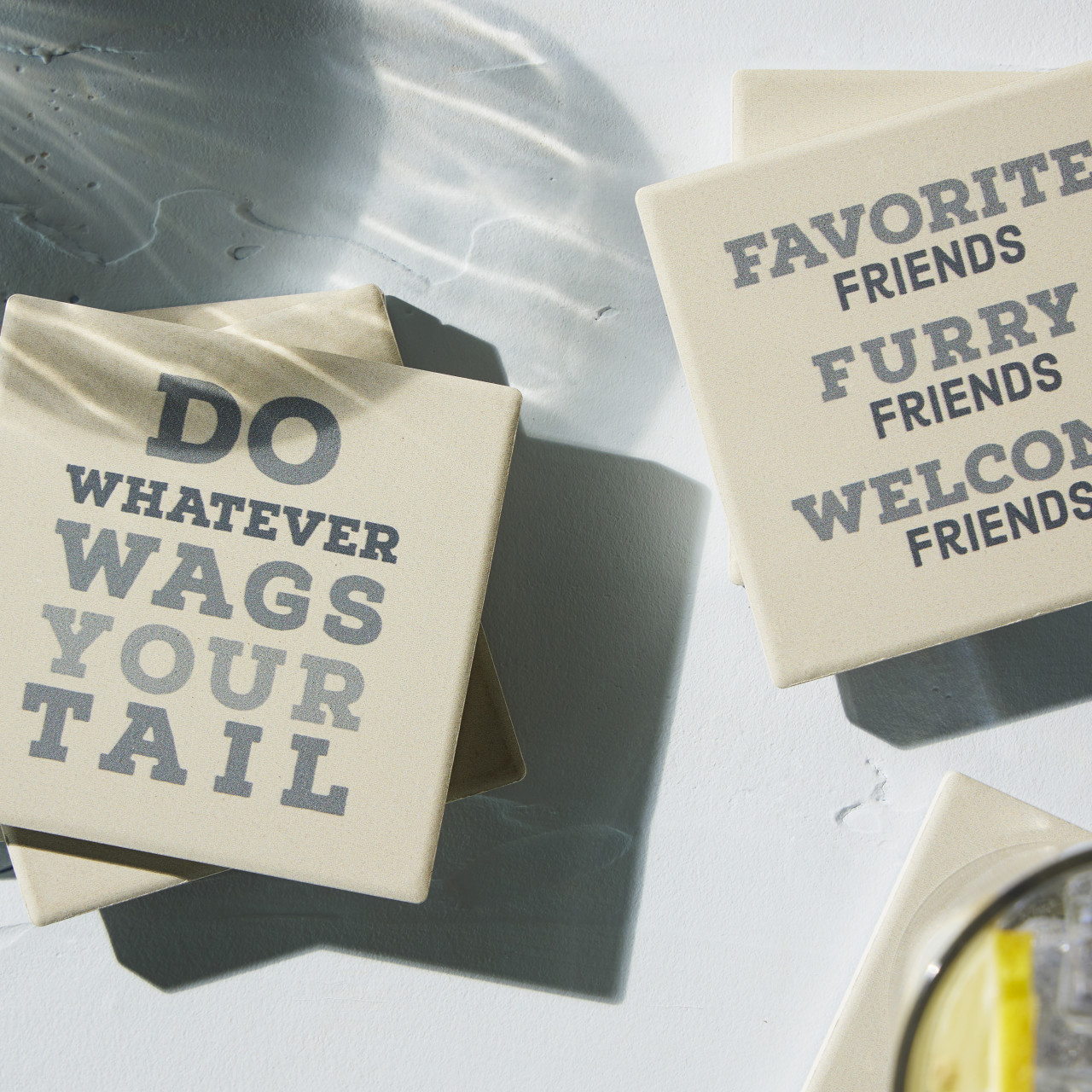 Wags Your Tail Coasters - Set of 4 thumbnail
