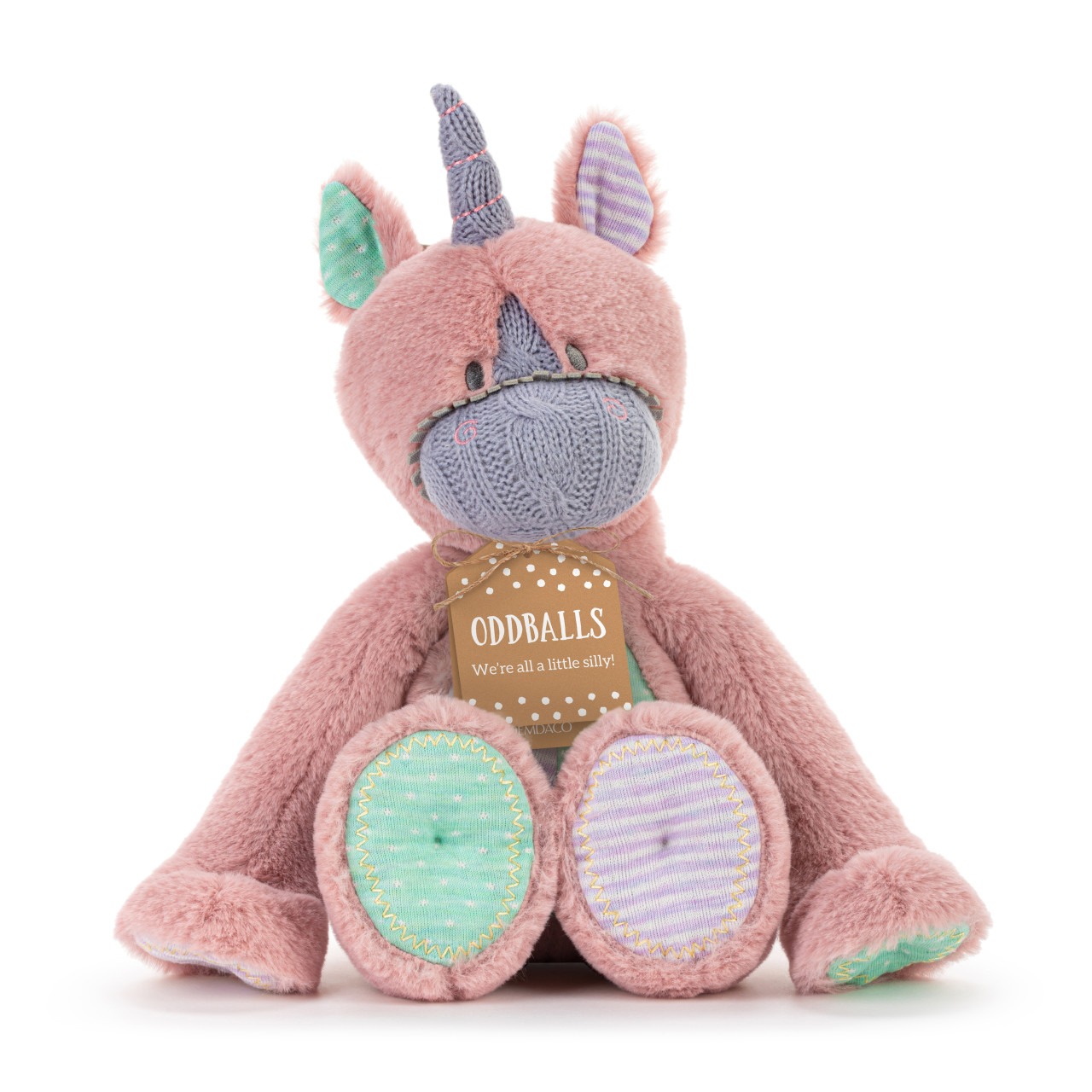 The Oddball Collection Pink Unicorn Stuffed Animal 11" thumbnail