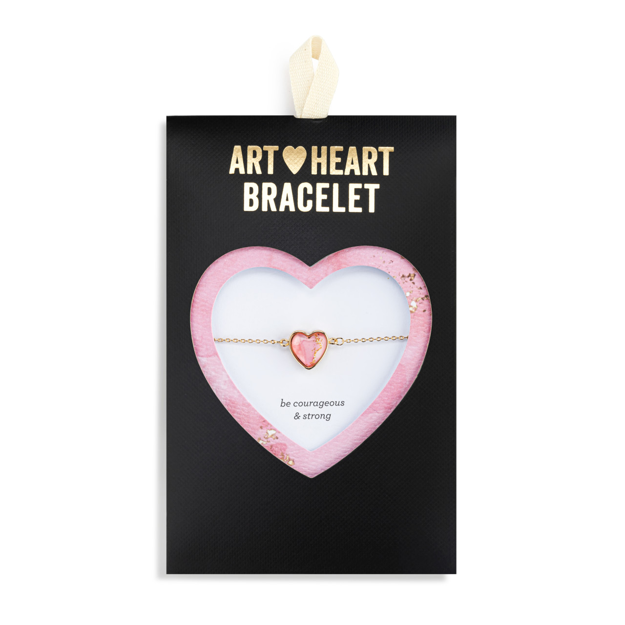 Art Heart Bracelet - Be Courageous & Strong thumbnail