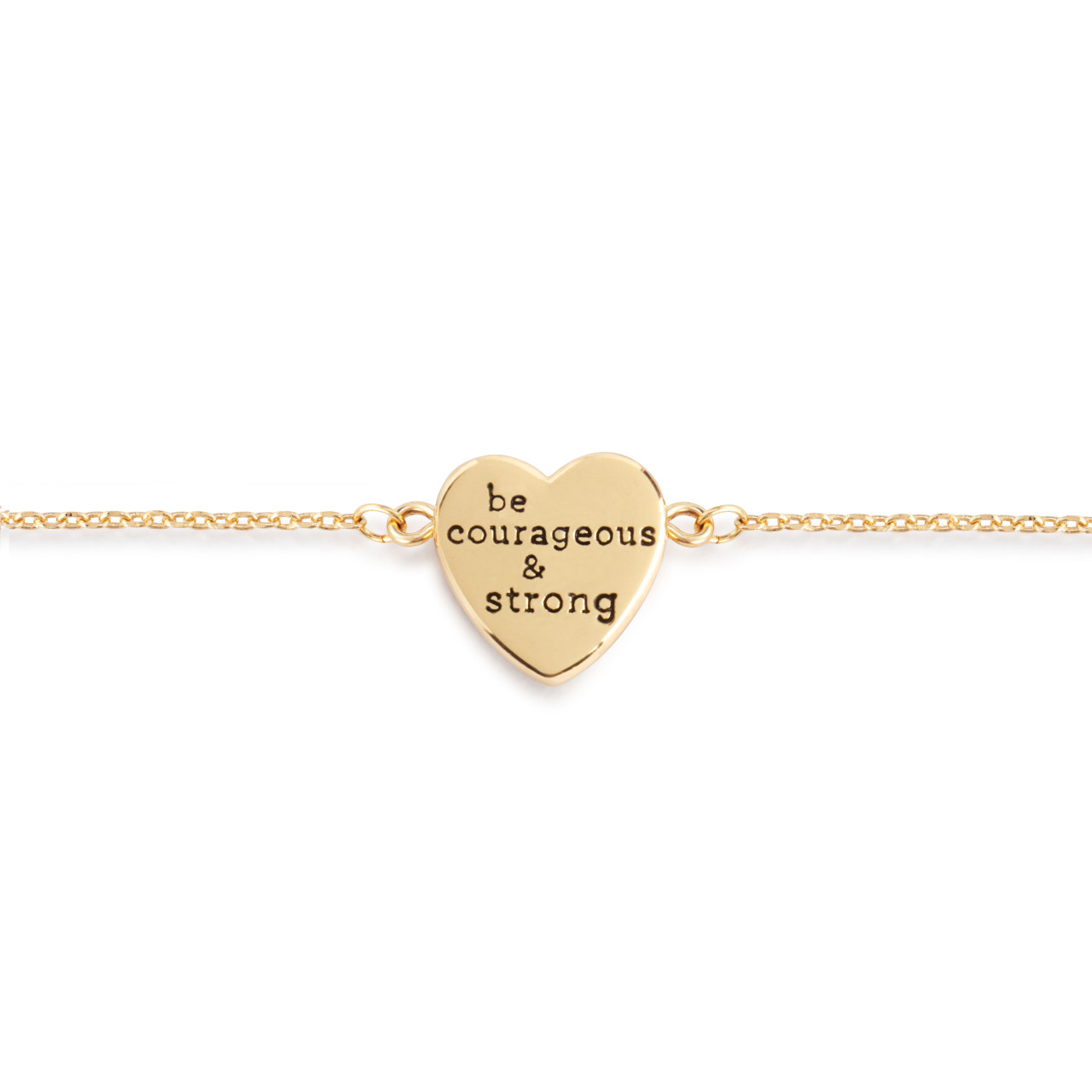 Art Heart Bracelet - Be Courageous & Strong thumbnail